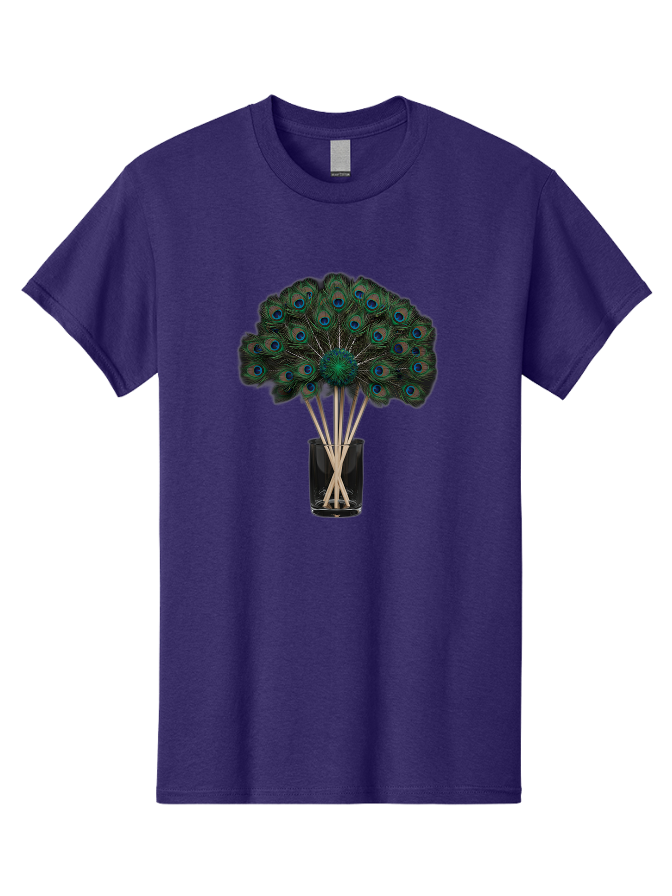 Peacock-Feathers-In-Vase Men'S Graphic Tee, 100% Cotton, Comfortable Casual Summer Wear, Machine Washable, Vintage Camera, Old Camera, Antique Camera, Black Camera, Classic Photography, Photography Equipment, Nostalgic Device, Film Camera, Baj631