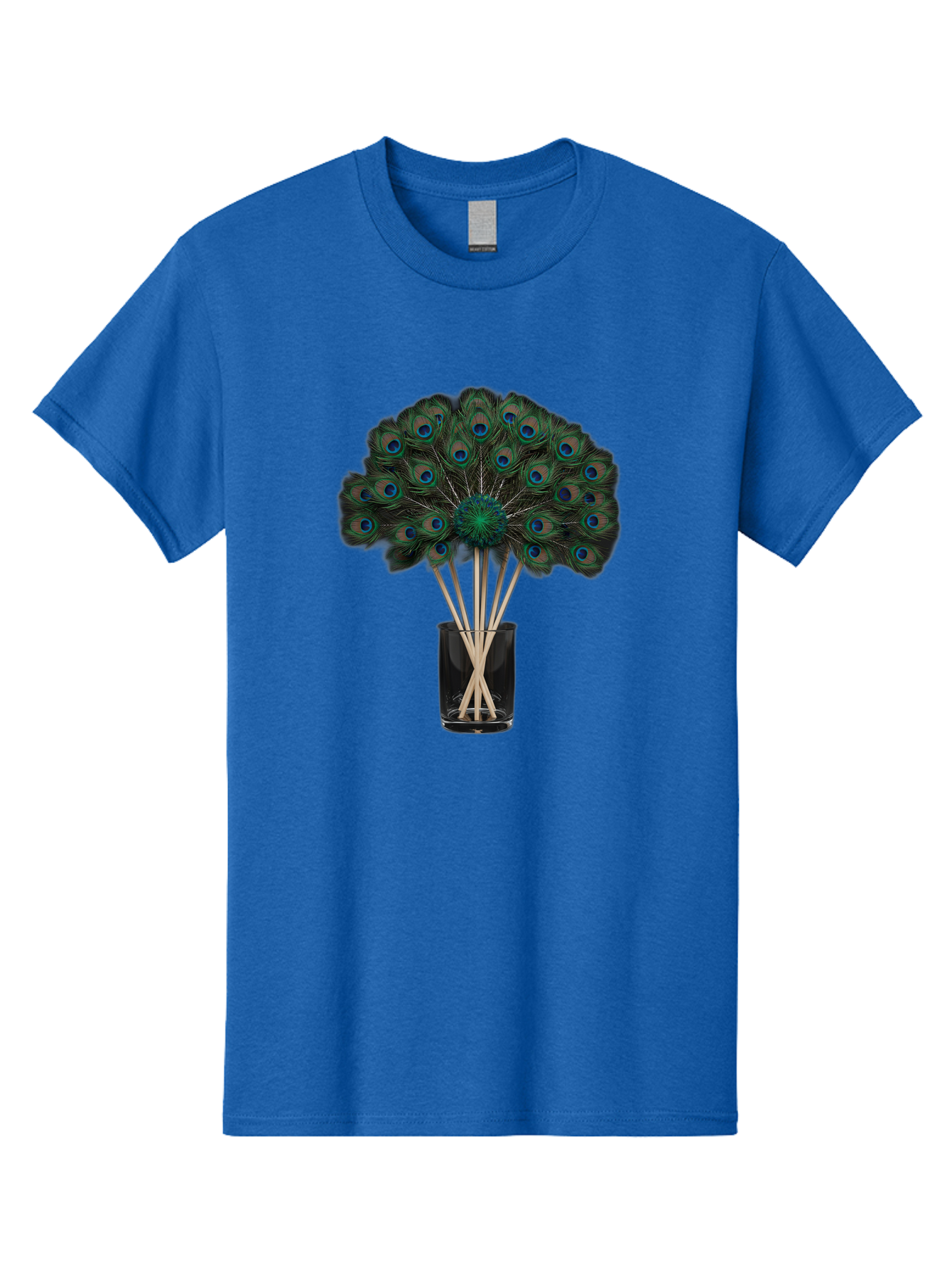Peacock-Feathers-In-Vase Men'S Graphic Tee, 100% Cotton, Comfortable Casual Summer Wear, Machine Washable, Vintage Camera, Old Camera, Antique Camera, Black Camera, Classic Photography, Photography Equipment, Nostalgic Device, Film Camera, Baj631