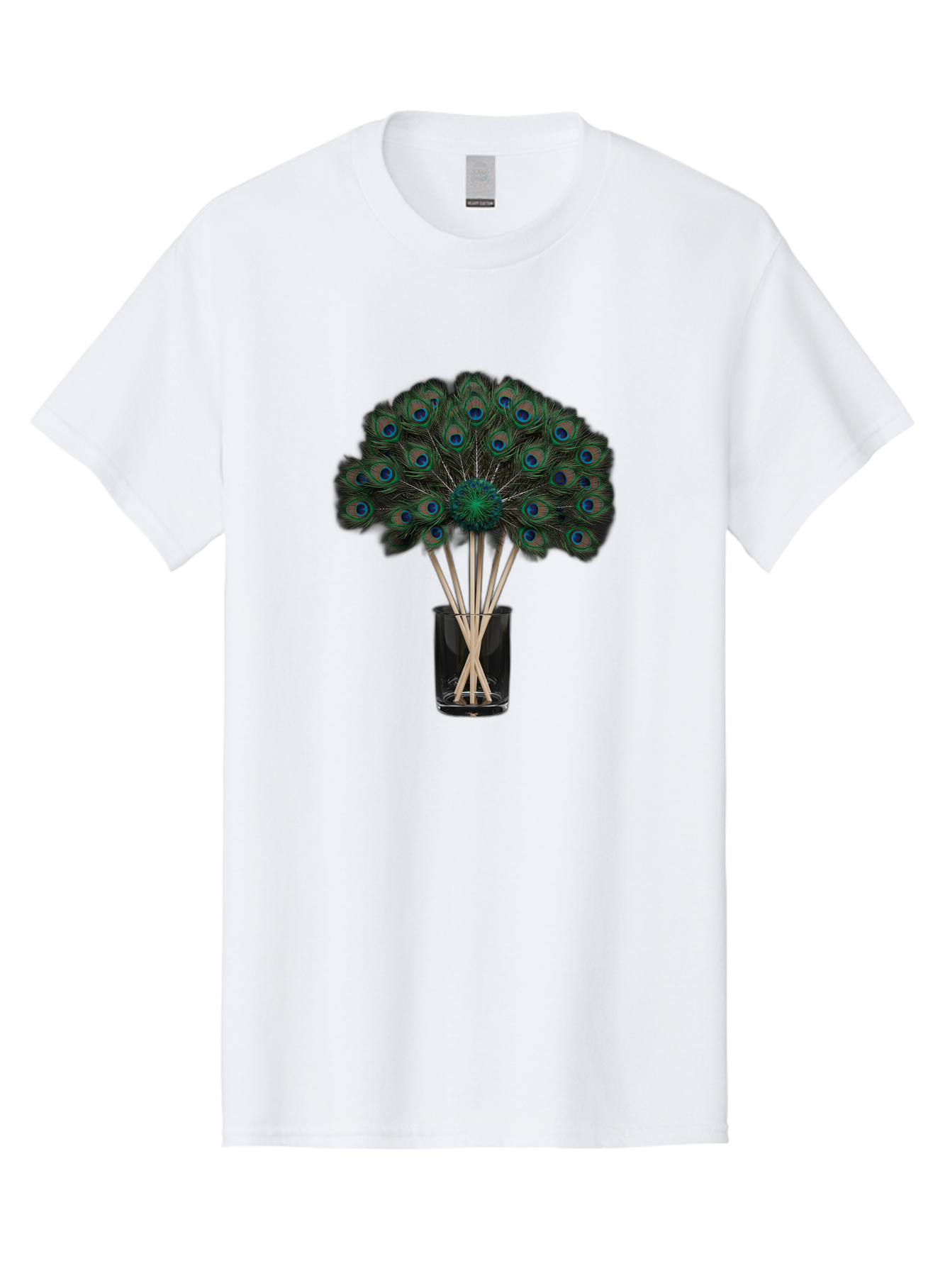 Peacock-Feathers-In-Vase Men'S Graphic Tee, 100% Cotton, Comfortable Casual Summer Wear, Machine Washable, Vintage Camera, Old Camera, Antique Camera, Black Camera, Classic Photography, Photography Equipment, Nostalgic Device, Film Camera, Baj631
