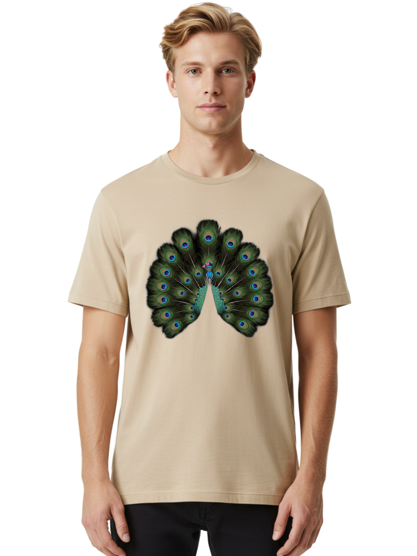 Peacock-Tail Men'S Graphic Tee, 100% Cotton, Comfortable Casual Summer Wear, Machine Washable, Vintage Camera, Old Camera, Antique Camera, Black Camera, Classic Photography, Photography Equipment, Nostalgic Device, Film Camera, Camera Art Baj634