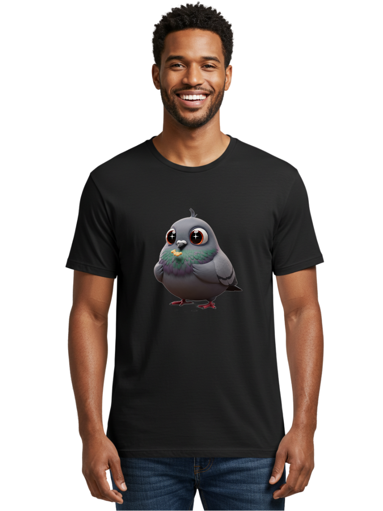 Pigeon-1 Men'S Graphic Tee, 100% Cotton, Comfortable Casual Summer Wear, Machine Washable, Vintage Camera, Old Camera, Antique Camera, Black Camera, Classic Photography, Photography Equipment, Nostalgic Device, Film Camera, Camera Art Baj636