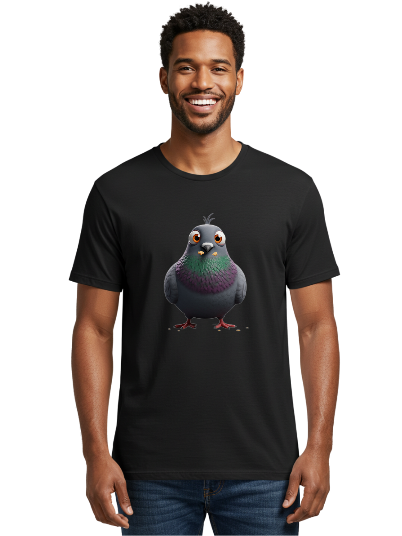 Pigeon-2 Men'S Graphic Tee, 100% Cotton, Comfortable Casual Summer Wear, Machine Washable, Vintage Camera, Old Camera, Antique Camera, Black Camera, Classic Photography, Photography Equipment, Nostalgic Device, Film Camera, Camera Art Baj637