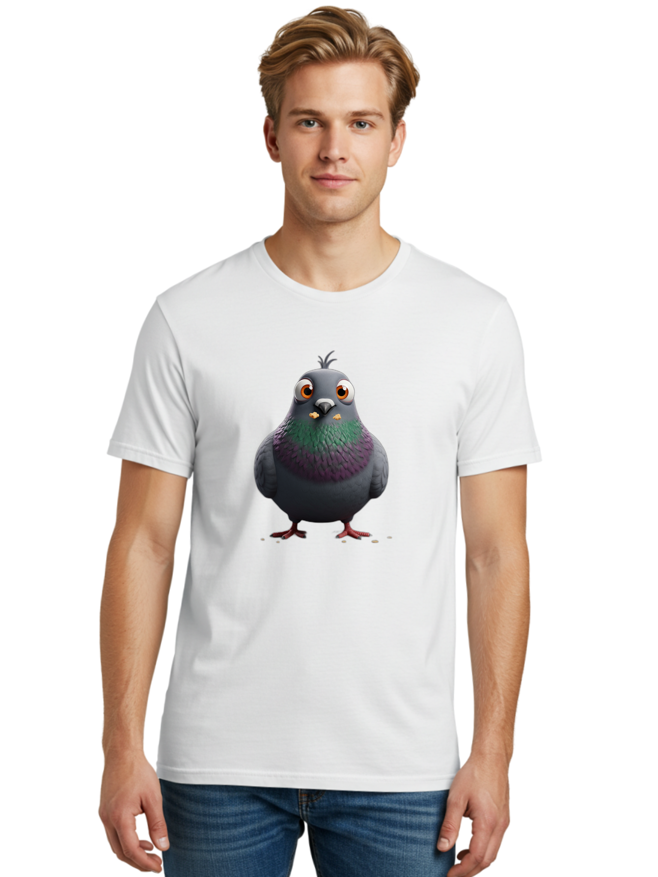 Pigeon-2 Men'S Graphic Tee, 100% Cotton, Comfortable Casual Summer Wear, Machine Washable, Vintage Camera, Old Camera, Antique Camera, Black Camera, Classic Photography, Photography Equipment, Nostalgic Device, Film Camera, Camera Art Baj637