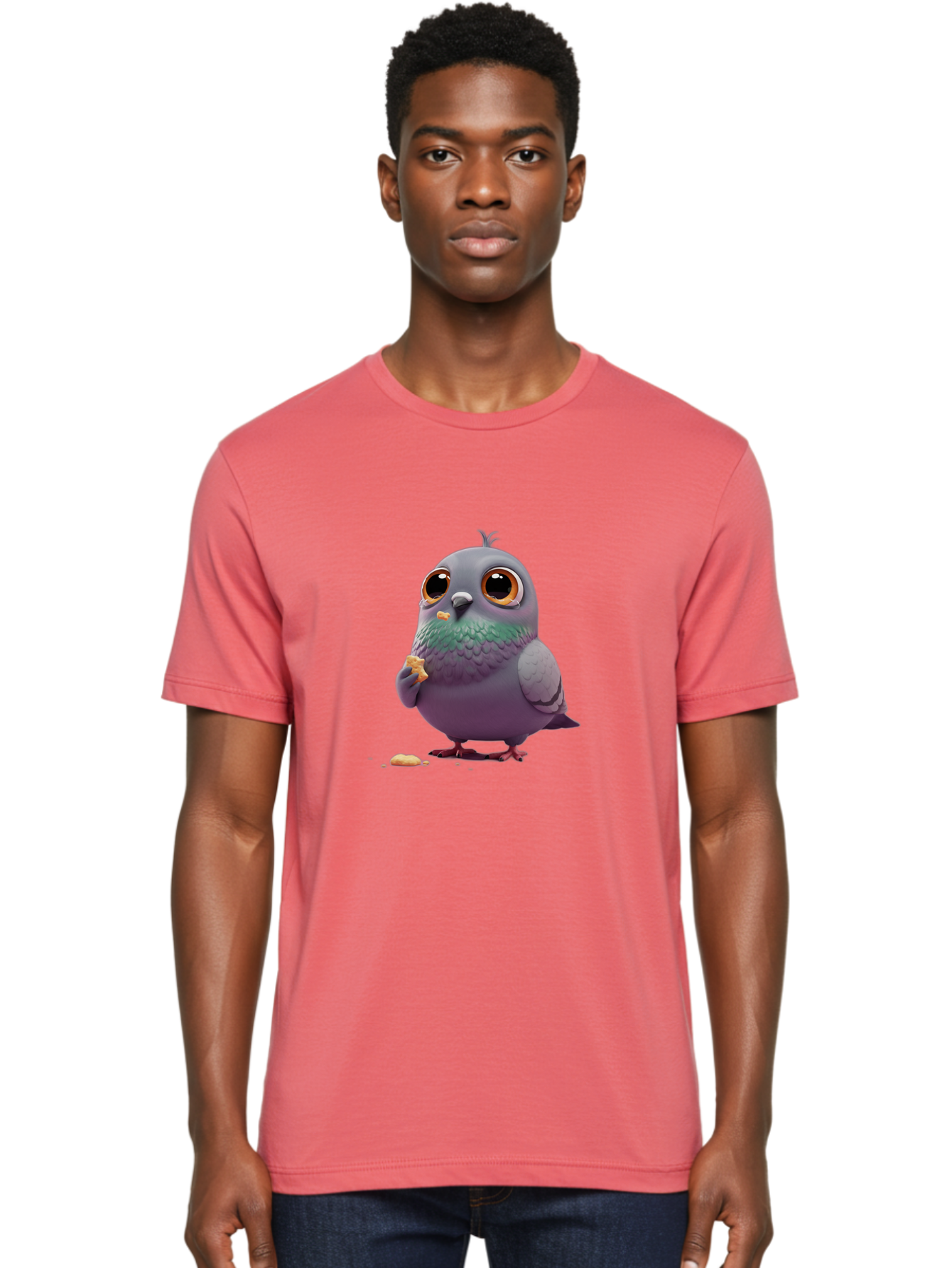 Pigeon-Eating-A-Crumb Men'S Graphic Tee, 100% Cotton, Comfortable Casual Summer Wear, Machine Washable, Vintage Camera, Old Camera, Antique Camera, Black Camera, Classic Photography, Photography Equipment, Nostalgic Device, Film Camera, Baj638