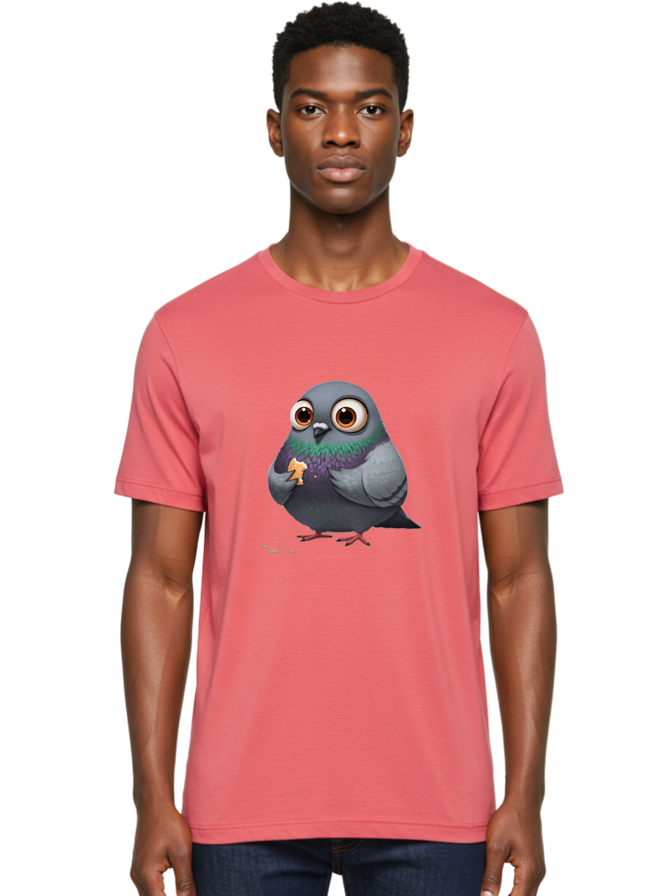 Pigeon-Eating Men'S Graphic Tee, 100% Cotton, Comfortable Casual Summer Wear, Machine Washable, Vintage Camera, Old Camera, Antique Camera, Black Camera, Classic Photography, Photography Equipment, Nostalgic Device, Film Camera, Camera Art Baj639