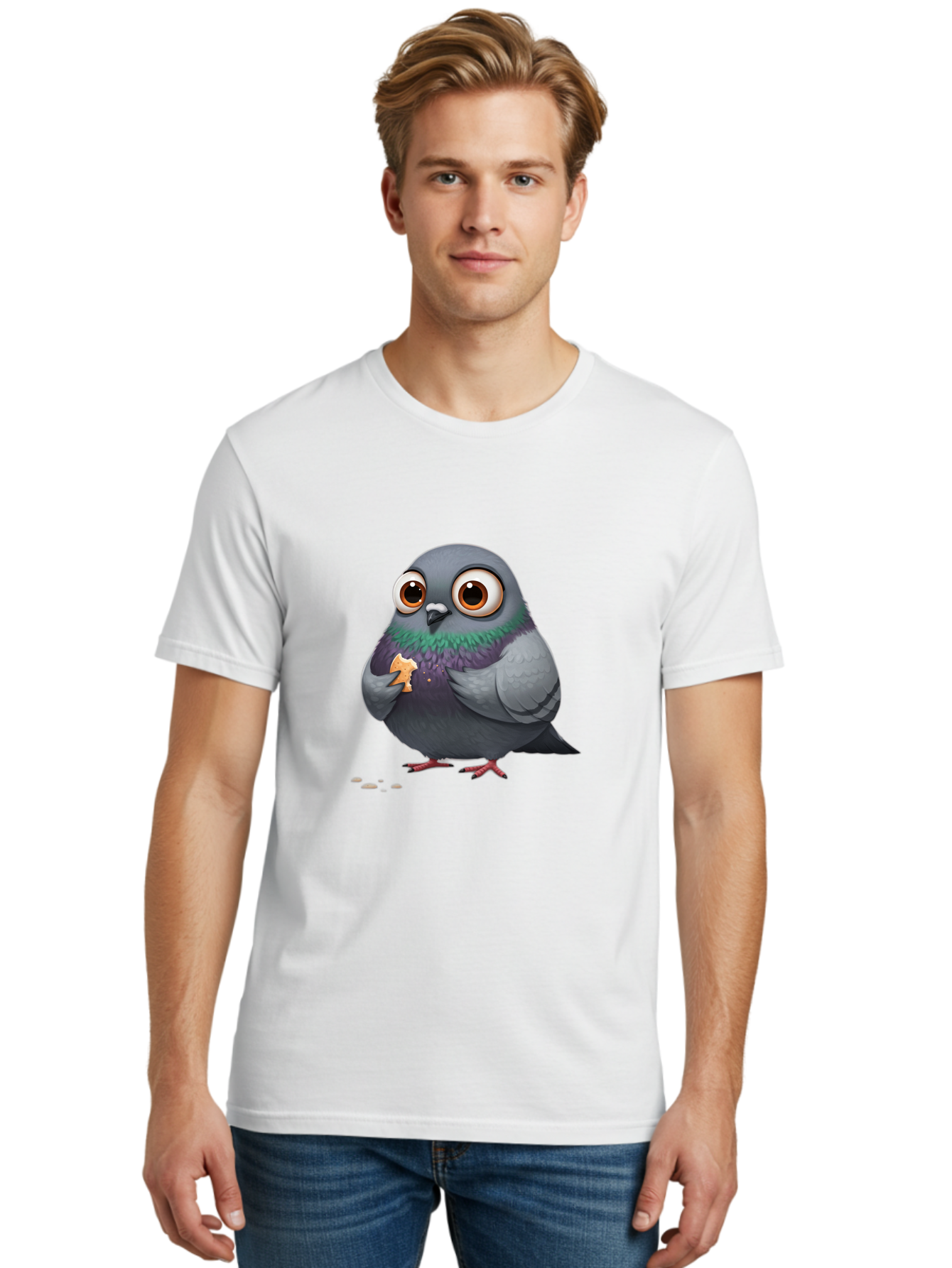 Pigeon-Eating Men'S Graphic Tee, 100% Cotton, Comfortable Casual Summer Wear, Machine Washable, Vintage Camera, Old Camera, Antique Camera, Black Camera, Classic Photography, Photography Equipment, Nostalgic Device, Film Camera, Camera Art Baj639