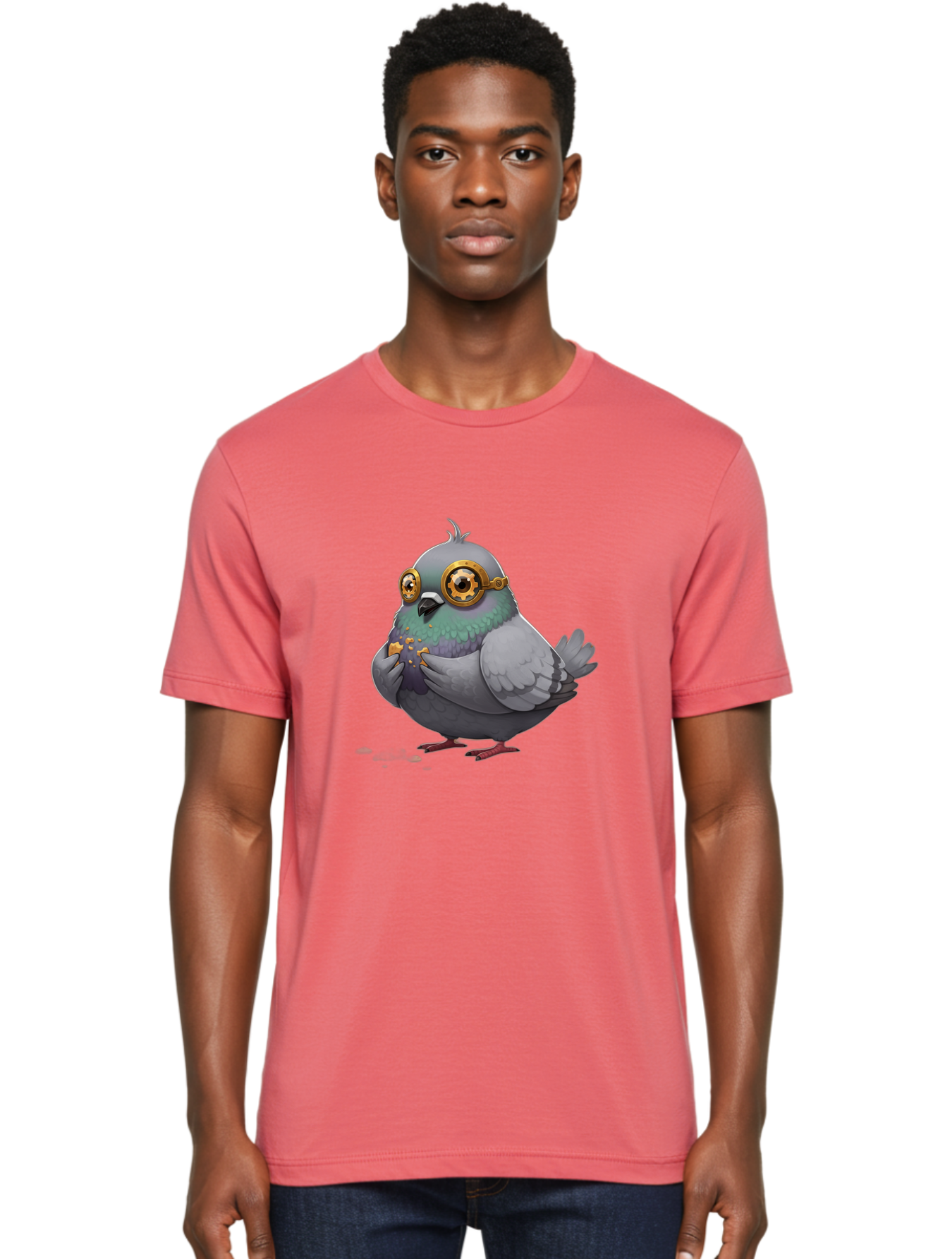 Pigeon-Goggles Men'S Graphic Tee, 100% Cotton, Comfortable Casual Summer Wear, Machine Washable, Vintage Camera, Old Camera, Antique Camera, Black Camera, Classic Photography, Photography Equipment, Nostalgic Device, Film Camera, Camera Art Baj640