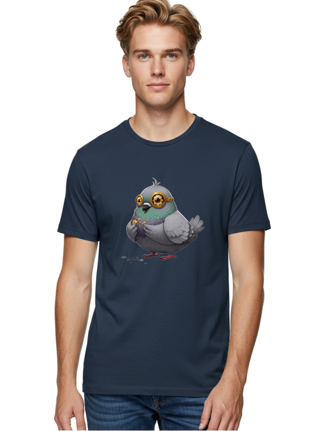Pigeon-Goggles Men'S Graphic Tee, 100% Cotton, Comfortable Casual Summer Wear, Machine Washable, Vintage Camera, Old Camera, Antique Camera, Black Camera, Classic Photography, Photography Equipment, Nostalgic Device, Film Camera, Camera Art Baj640