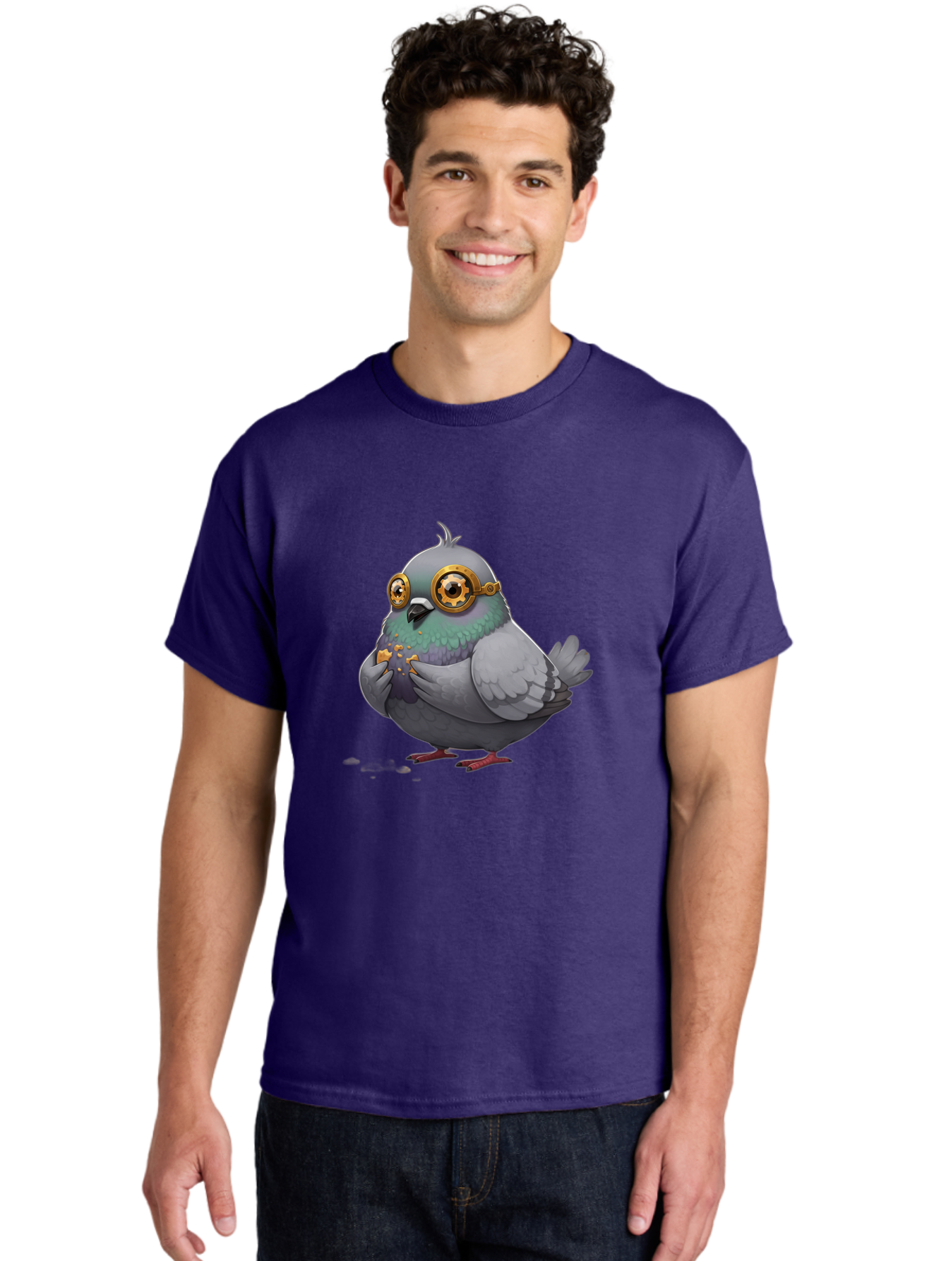 Pigeon-Goggles Men'S Graphic Tee, 100% Cotton, Comfortable Casual Summer Wear, Machine Washable, Vintage Camera, Old Camera, Antique Camera, Black Camera, Classic Photography, Photography Equipment, Nostalgic Device, Film Camera, Camera Art Baj640
