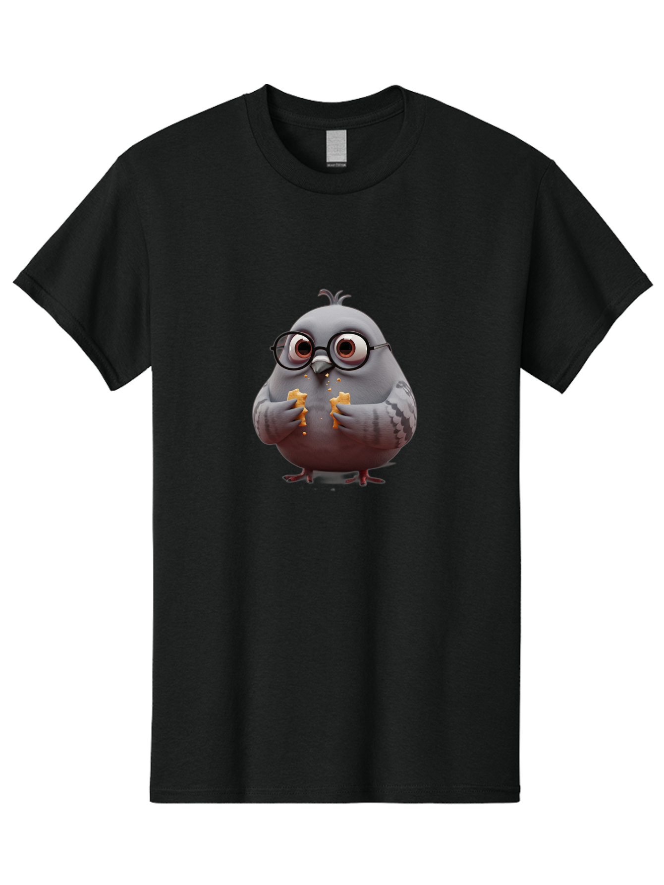 Pigeon-In-Glasses Men'S Graphic Tee, 100% Cotton, Comfortable Casual Summer Wear, Machine Washable, Vintage Camera, Old Camera, Antique Camera, Black Camera, Classic Photography, Photography Equipment, Nostalgic Device, Film Camera, Camera Art Baj641