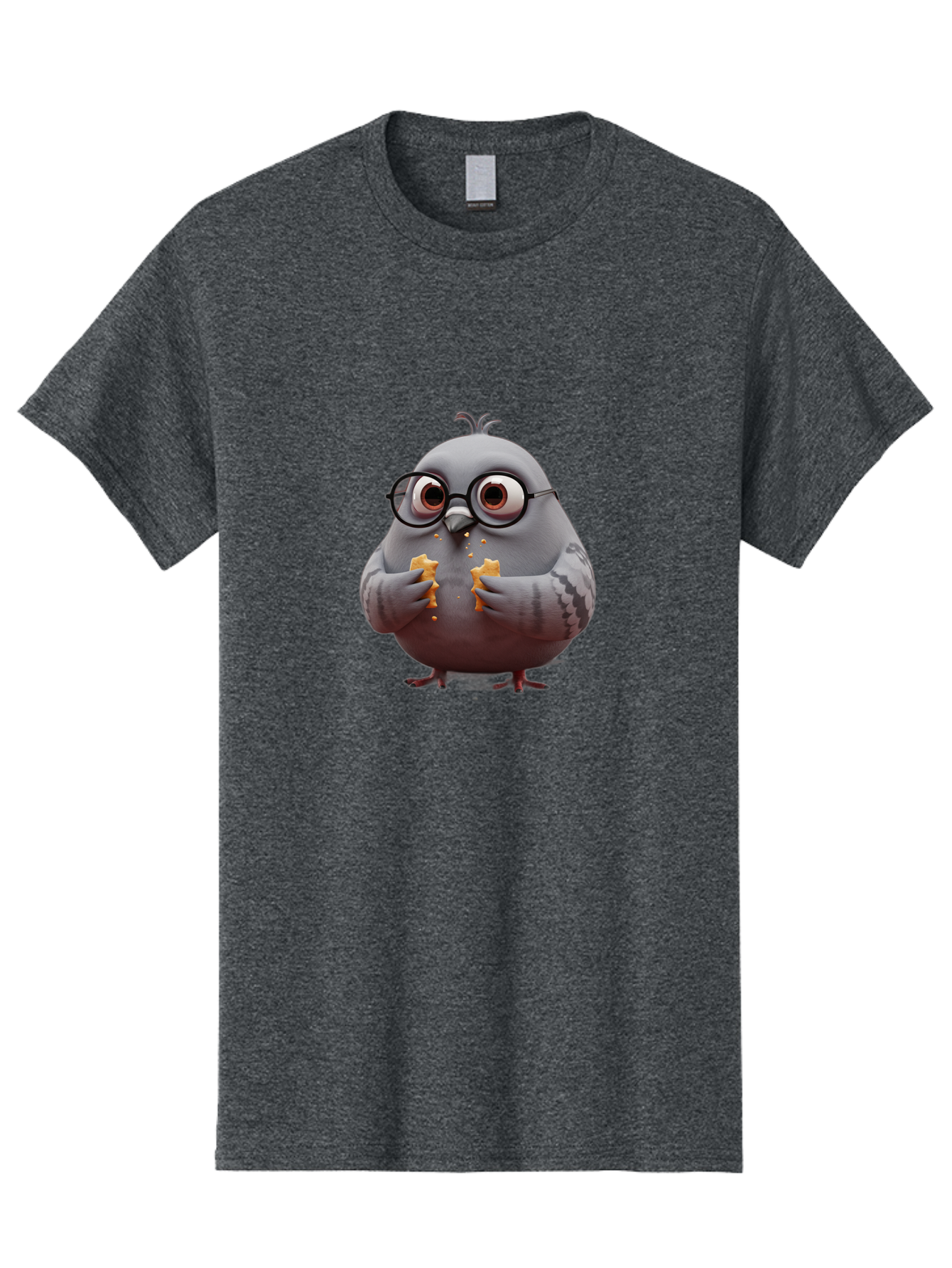 Pigeon-In-Glasses Men'S Graphic Tee, 100% Cotton, Comfortable Casual Summer Wear, Machine Washable, Vintage Camera, Old Camera, Antique Camera, Black Camera, Classic Photography, Photography Equipment, Nostalgic Device, Film Camera, Camera Art Baj641
