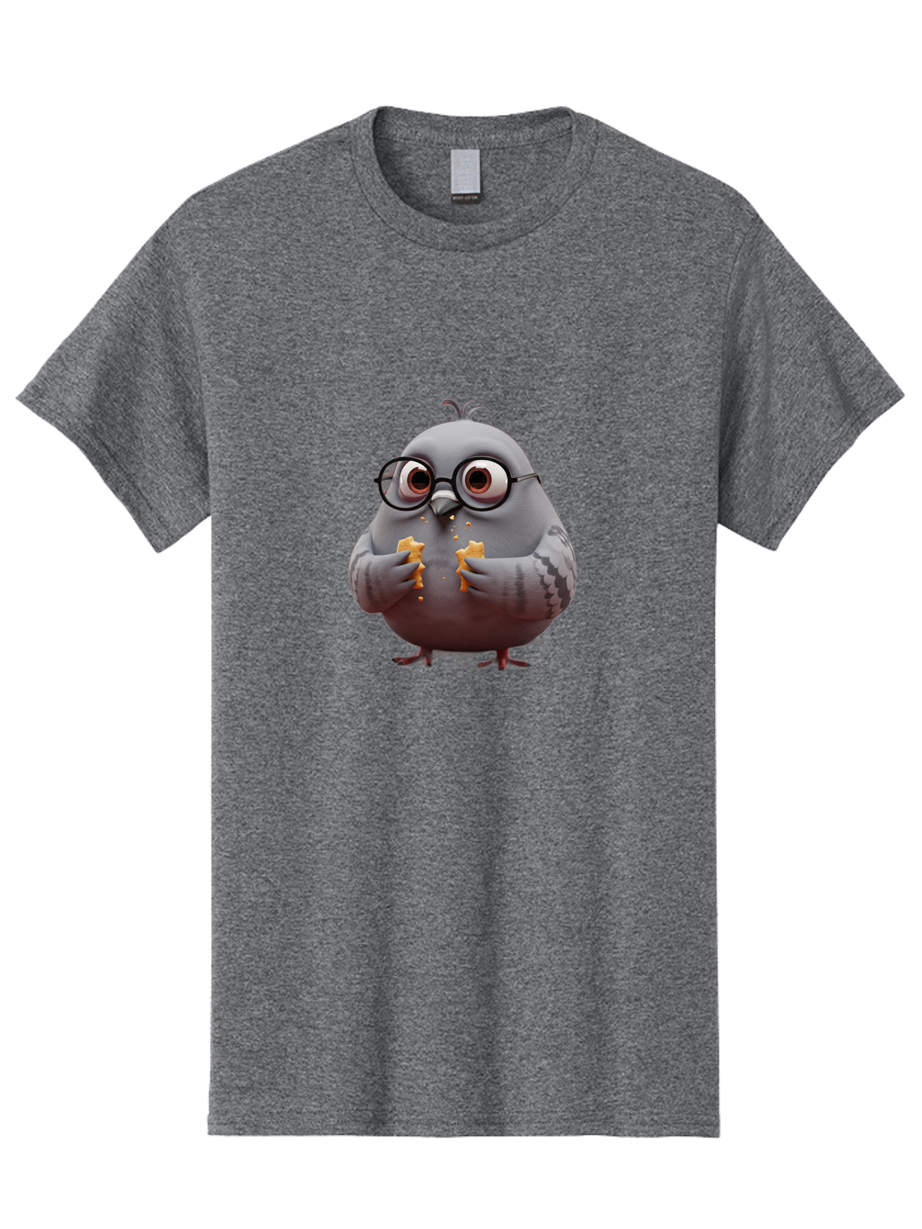 Pigeon-In-Glasses Men'S Graphic Tee, 100% Cotton, Comfortable Casual Summer Wear, Machine Washable, Vintage Camera, Old Camera, Antique Camera, Black Camera, Classic Photography, Photography Equipment, Nostalgic Device, Film Camera, Camera Art Baj641