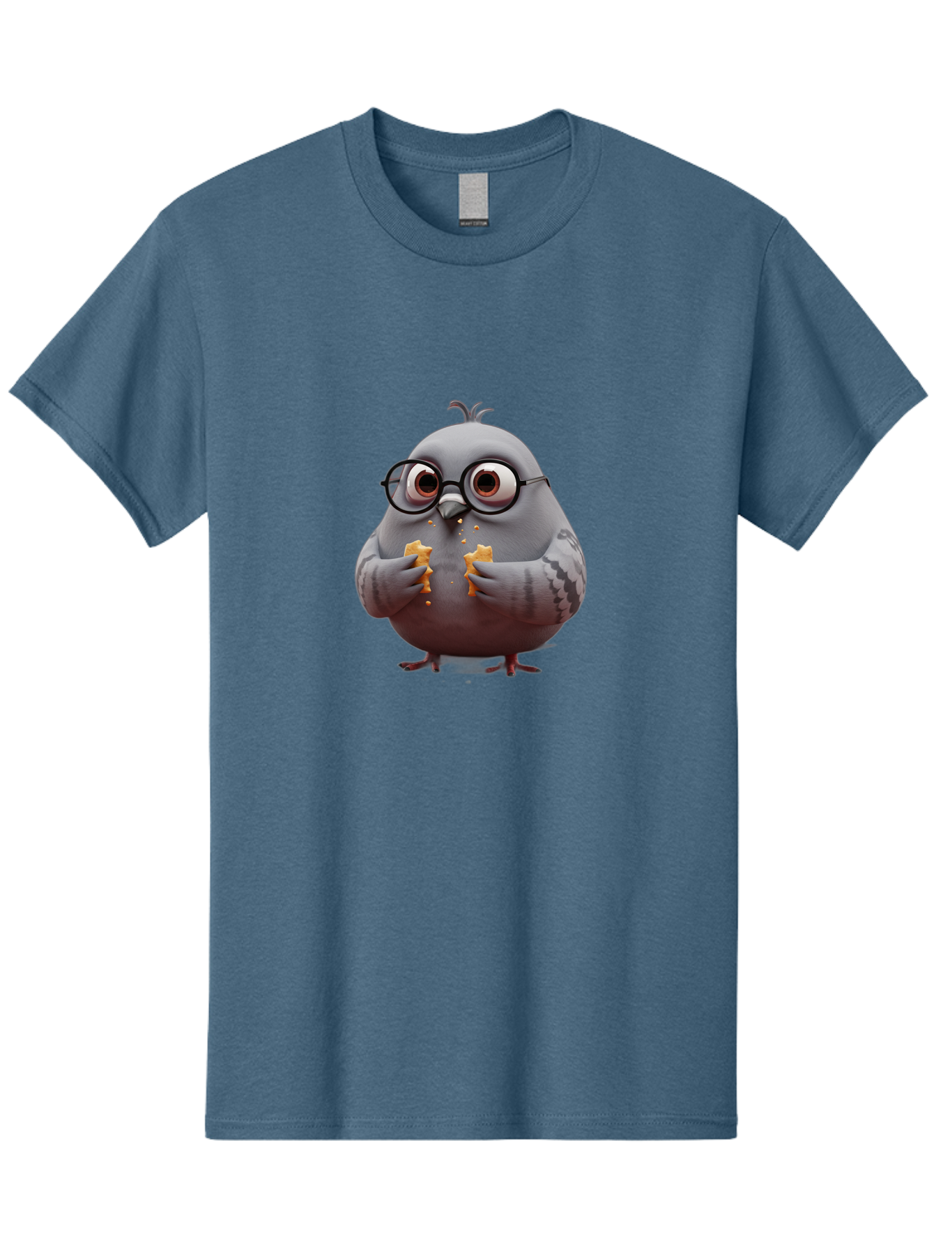 Pigeon-In-Glasses Men'S Graphic Tee, 100% Cotton, Comfortable Casual Summer Wear, Machine Washable, Vintage Camera, Old Camera, Antique Camera, Black Camera, Classic Photography, Photography Equipment, Nostalgic Device, Film Camera, Camera Art Baj641