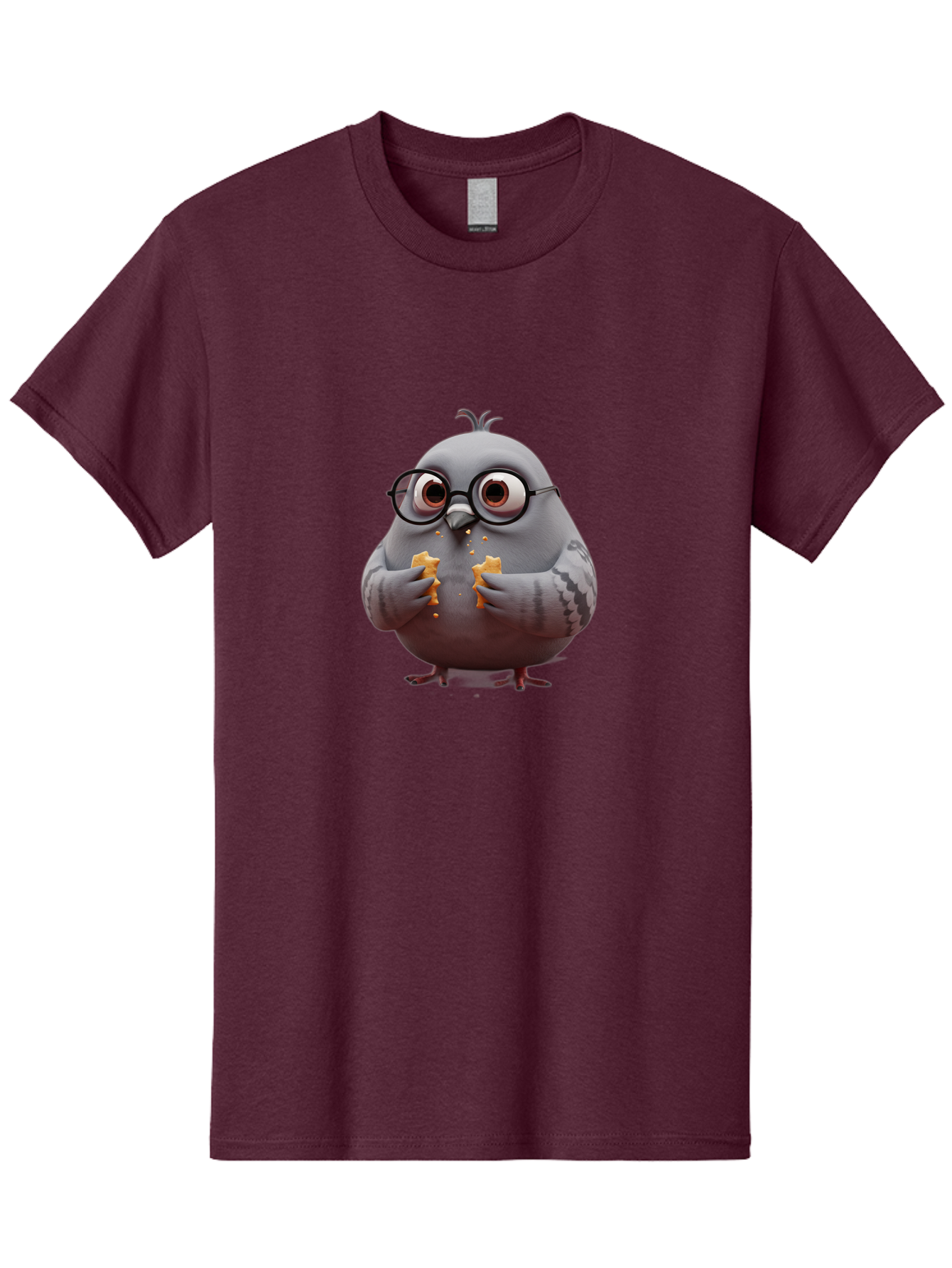 Pigeon-In-Glasses Men'S Graphic Tee, 100% Cotton, Comfortable Casual Summer Wear, Machine Washable, Vintage Camera, Old Camera, Antique Camera, Black Camera, Classic Photography, Photography Equipment, Nostalgic Device, Film Camera, Camera Art Baj641