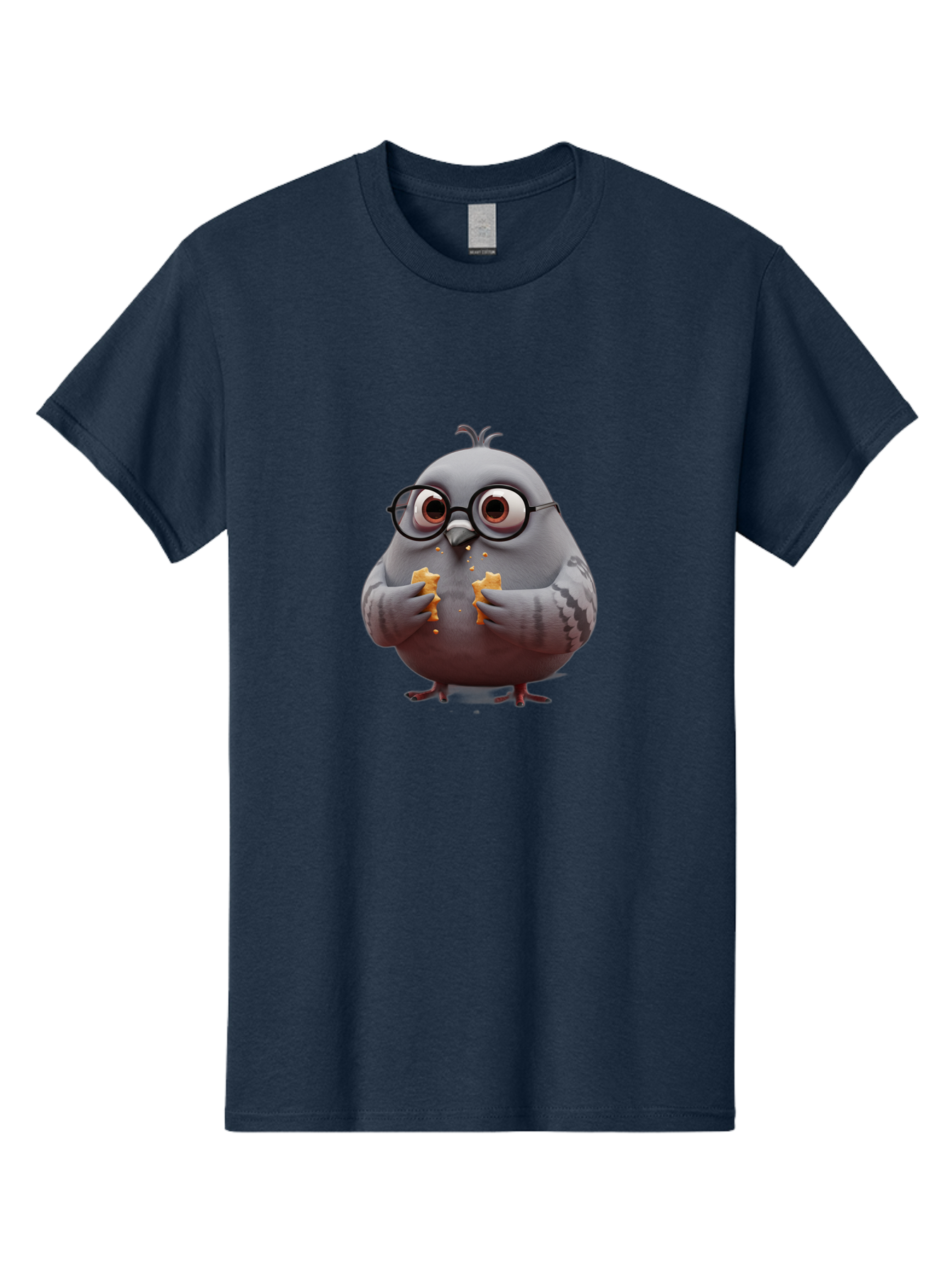 Pigeon-In-Glasses Men'S Graphic Tee, 100% Cotton, Comfortable Casual Summer Wear, Machine Washable, Vintage Camera, Old Camera, Antique Camera, Black Camera, Classic Photography, Photography Equipment, Nostalgic Device, Film Camera, Camera Art Baj641