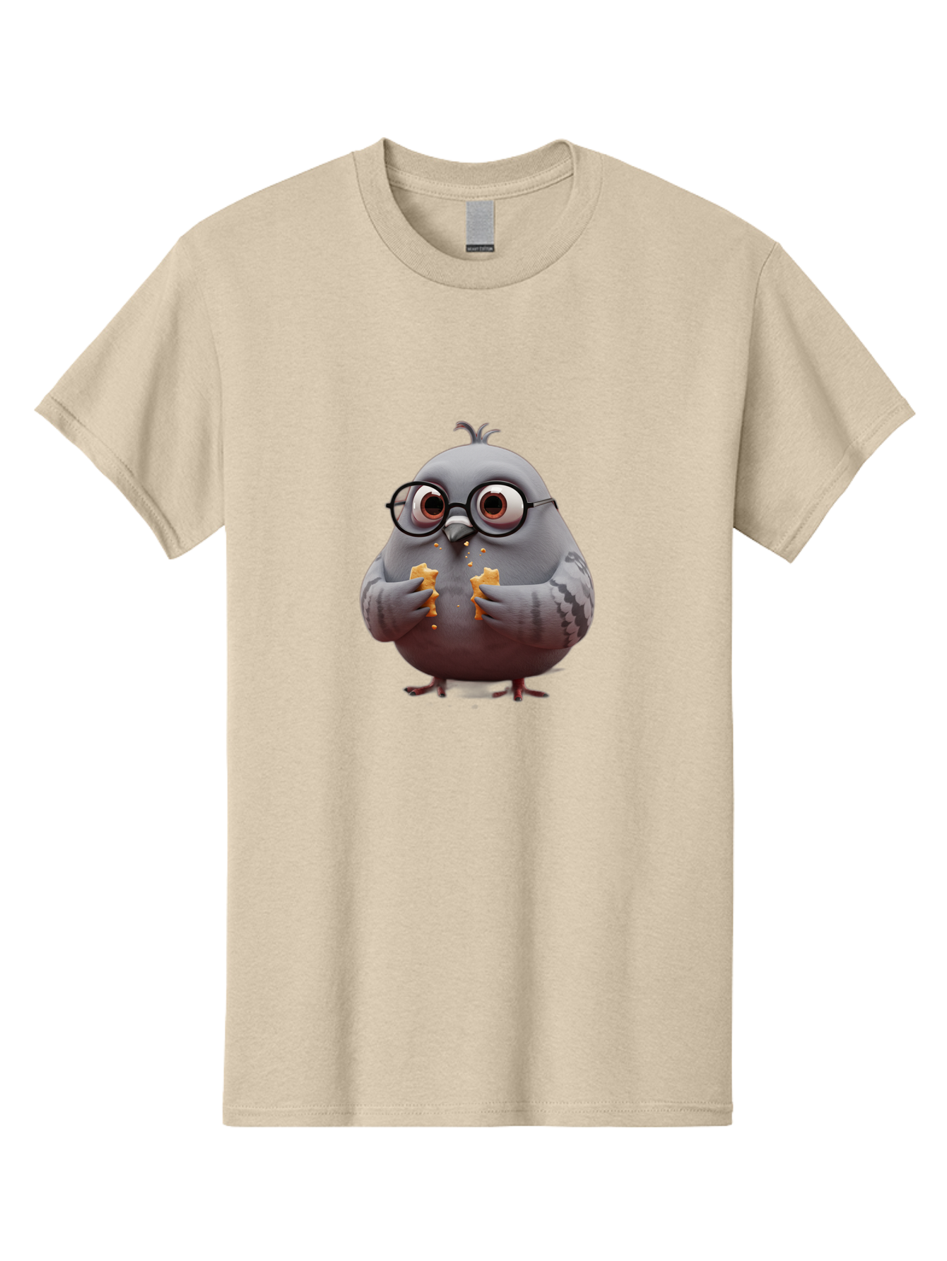 Pigeon-In-Glasses Men'S Graphic Tee, 100% Cotton, Comfortable Casual Summer Wear, Machine Washable, Vintage Camera, Old Camera, Antique Camera, Black Camera, Classic Photography, Photography Equipment, Nostalgic Device, Film Camera, Camera Art Baj641