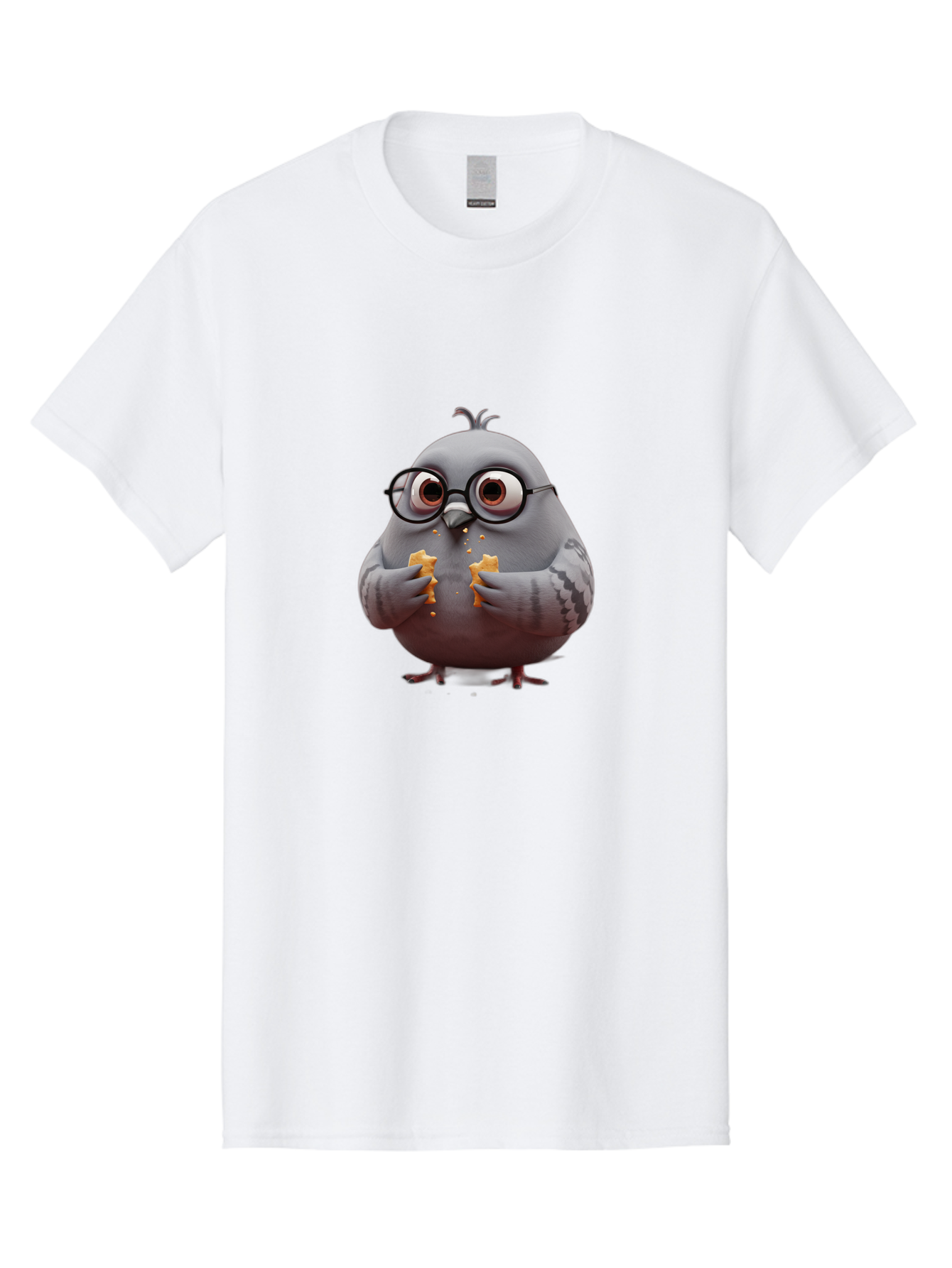 Pigeon-In-Glasses Men'S Graphic Tee, 100% Cotton, Comfortable Casual Summer Wear, Machine Washable, Vintage Camera, Old Camera, Antique Camera, Black Camera, Classic Photography, Photography Equipment, Nostalgic Device, Film Camera, Camera Art Baj641