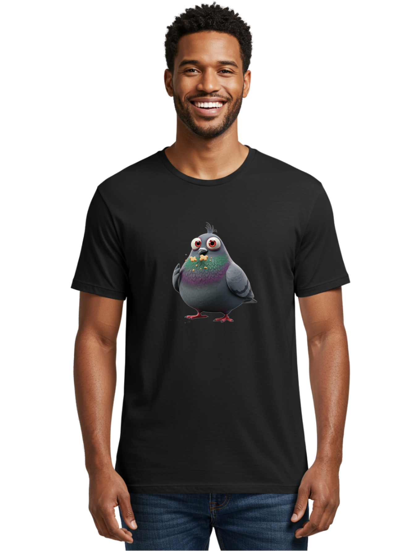 Pigeon-With-Crackers Men'S Graphic Tee, 100% Cotton, Comfortable Casual Summer Wear, Machine Washable, Vintage Camera, Old Camera, Antique Camera, Black Camera, Classic Photography, Photography Equipment, Nostalgic Device, Film Camera, Baj643