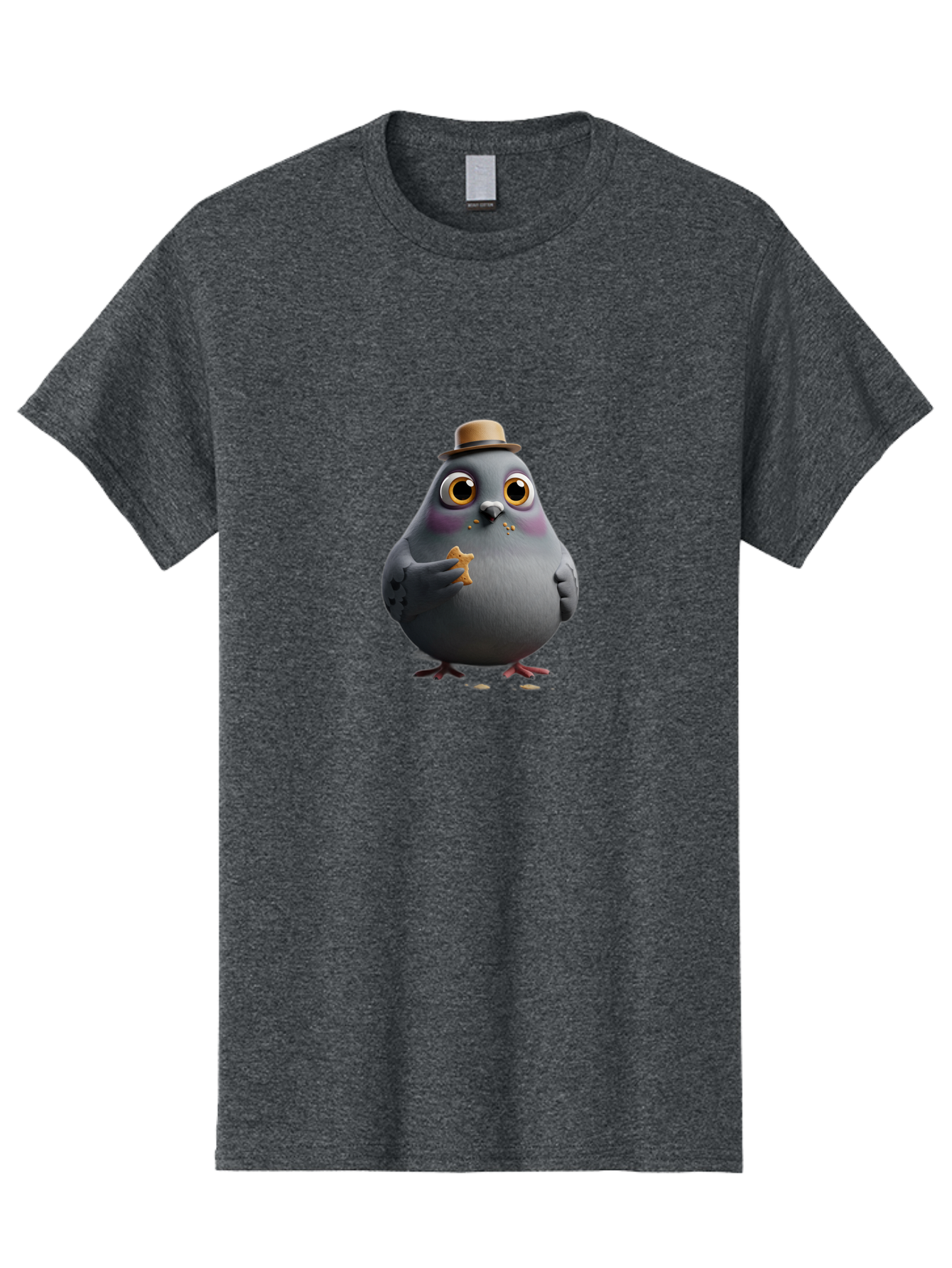 Pigeon-With-Hat Men'S Graphic Tee, 100% Cotton, Comfortable Casual Summer Wear, Machine Washable, Vintage Camera, Old Camera, Antique Camera, Black Camera, Classic Photography, Photography Equipment, Nostalgic Device, Film Camera, Camera Art Baj644