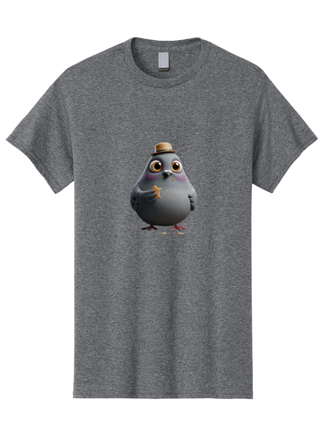 Pigeon-With-Hat Men'S Graphic Tee, 100% Cotton, Comfortable Casual Summer Wear, Machine Washable, Vintage Camera, Old Camera, Antique Camera, Black Camera, Classic Photography, Photography Equipment, Nostalgic Device, Film Camera, Camera Art Baj644