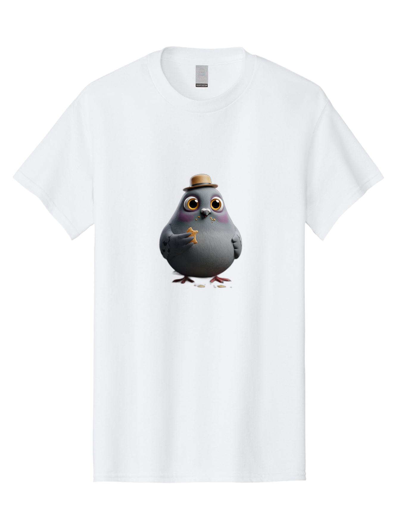 Pigeon-With-Hat Men'S Graphic Tee, 100% Cotton, Comfortable Casual Summer Wear, Machine Washable, Vintage Camera, Old Camera, Antique Camera, Black Camera, Classic Photography, Photography Equipment, Nostalgic Device, Film Camera, Camera Art Baj644