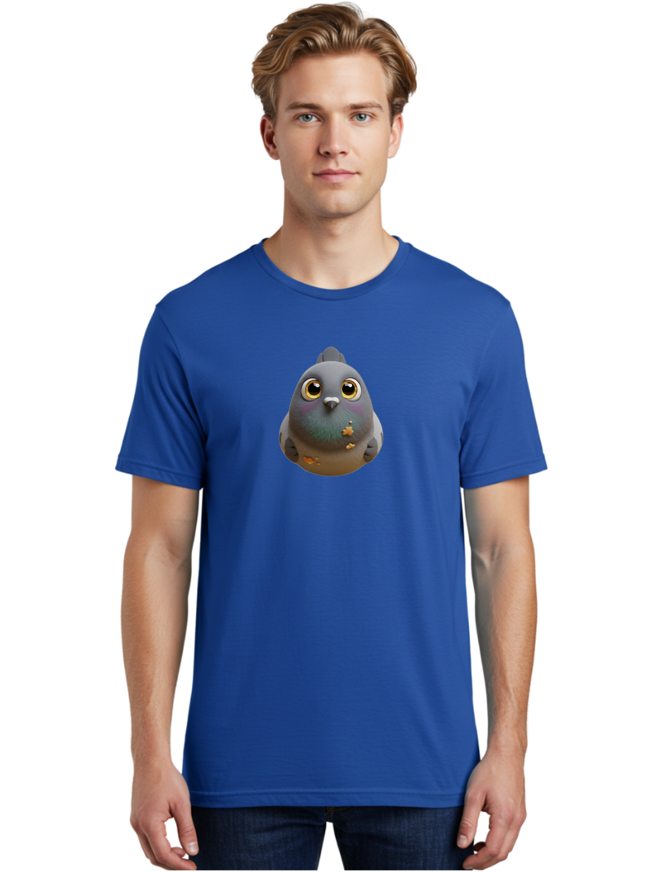 Pigeon-With-Oversized-Eyes Men'S Graphic Tee, 100% Cotton, Comfortable Casual Summer Wear, Machine Washable, Vintage Camera, Old Camera, Antique Camera, Black Camera, Classic Photography, Photography Equipment, Nostalgic Device, Film Camera, Baj645
