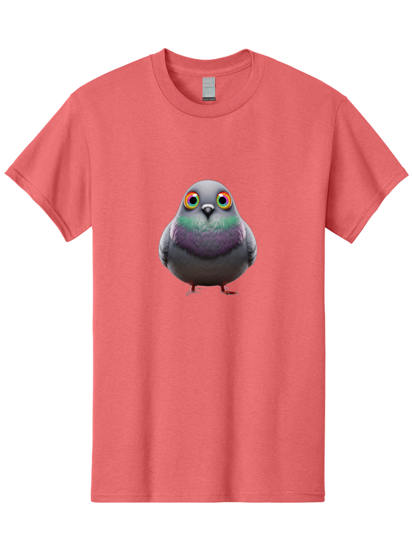 Pigeon-With-Rainbow-Eyes Men'S Graphic Tee, 100% Cotton, Comfortable Casual Summer Wear, Machine Washable, Vintage Camera, Old Camera, Antique Camera, Black Camera, Classic Photography, Photography Equipment, Nostalgic Device, Film Camera, Baj646