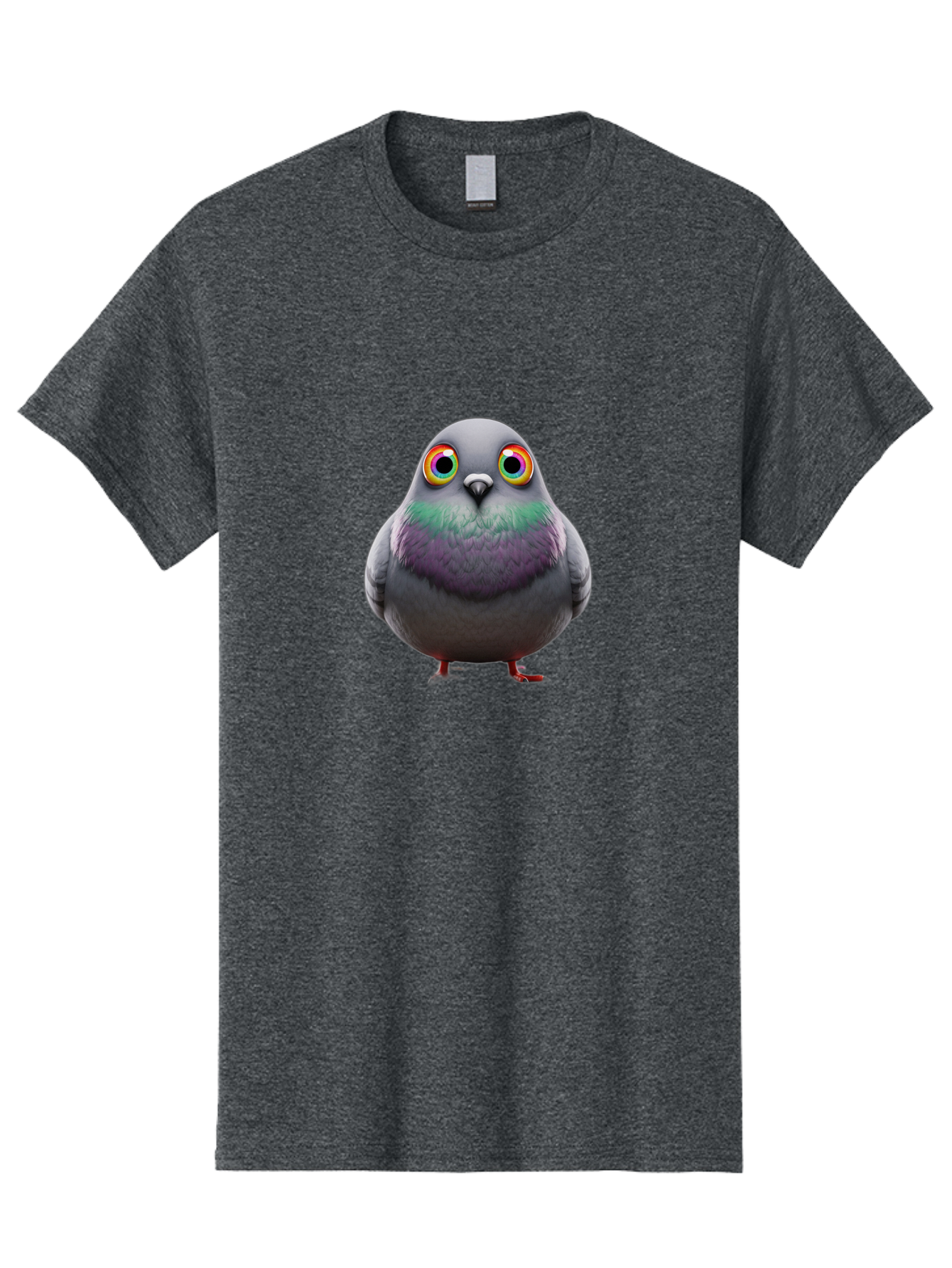 Pigeon-With-Rainbow-Eyes Men'S Graphic Tee, 100% Cotton, Comfortable Casual Summer Wear, Machine Washable, Vintage Camera, Old Camera, Antique Camera, Black Camera, Classic Photography, Photography Equipment, Nostalgic Device, Film Camera, Baj646