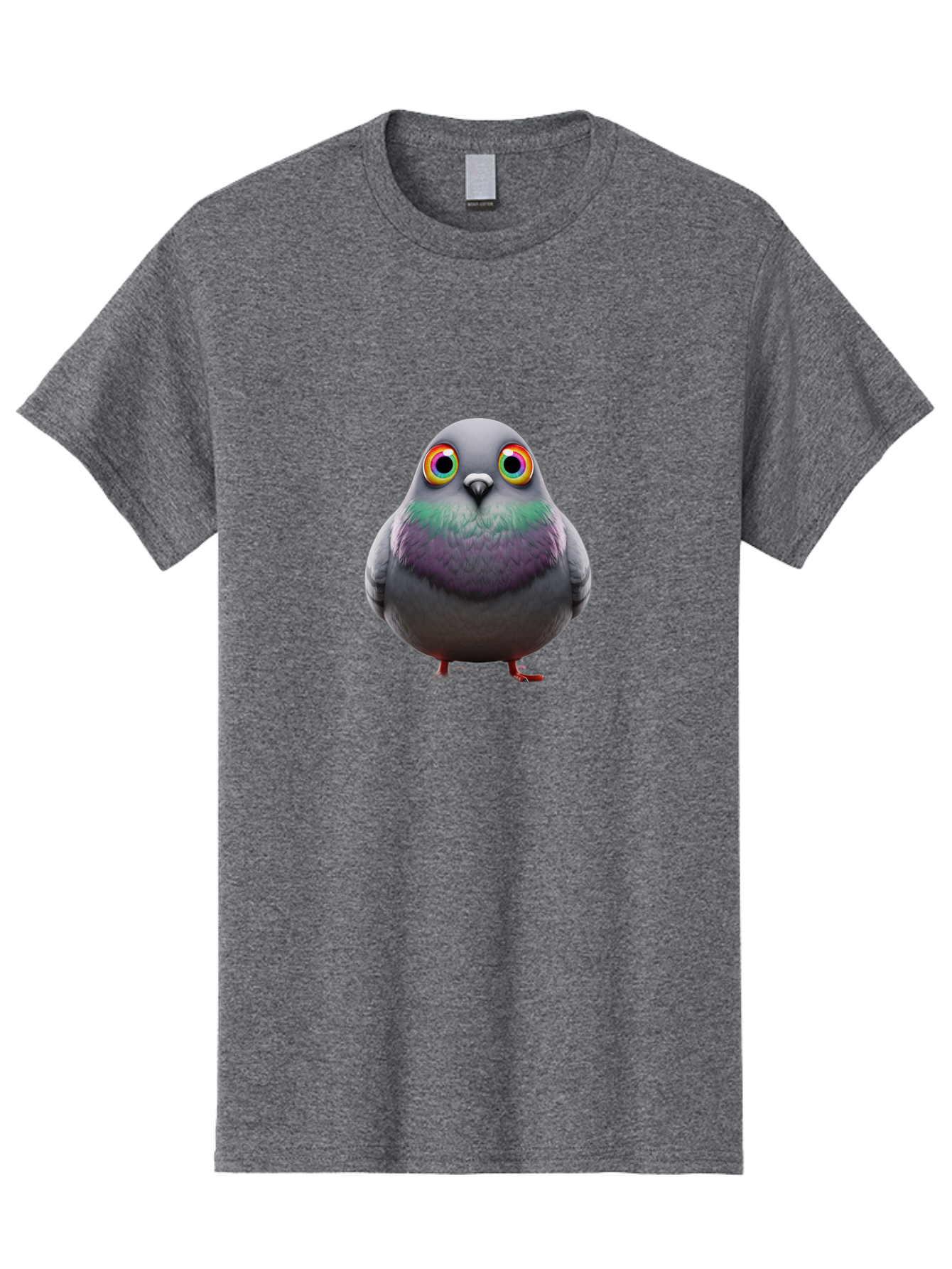 Pigeon-With-Rainbow-Eyes Men'S Graphic Tee, 100% Cotton, Comfortable Casual Summer Wear, Machine Washable, Vintage Camera, Old Camera, Antique Camera, Black Camera, Classic Photography, Photography Equipment, Nostalgic Device, Film Camera, Baj646