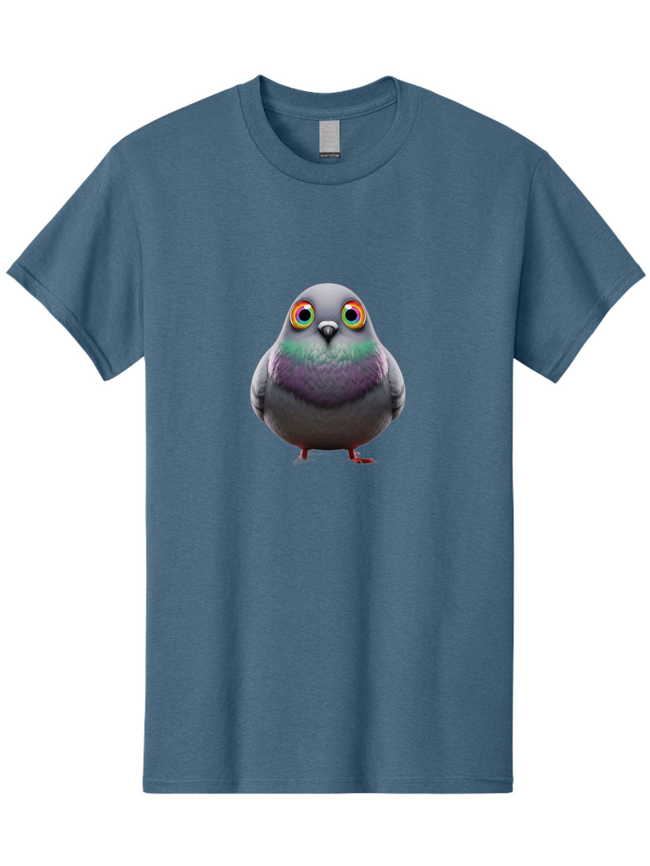 Pigeon-With-Rainbow-Eyes Men'S Graphic Tee, 100% Cotton, Comfortable Casual Summer Wear, Machine Washable, Vintage Camera, Old Camera, Antique Camera, Black Camera, Classic Photography, Photography Equipment, Nostalgic Device, Film Camera, Baj646