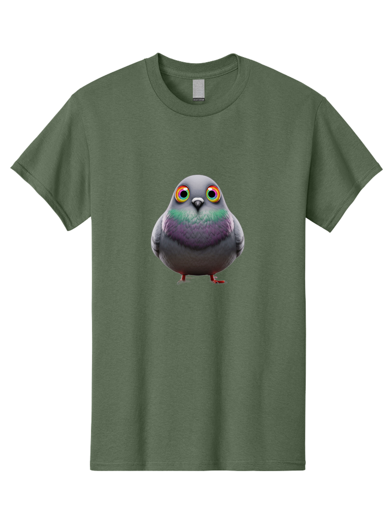 Pigeon-With-Rainbow-Eyes Men'S Graphic Tee, 100% Cotton, Comfortable Casual Summer Wear, Machine Washable, Vintage Camera, Old Camera, Antique Camera, Black Camera, Classic Photography, Photography Equipment, Nostalgic Device, Film Camera, Baj646