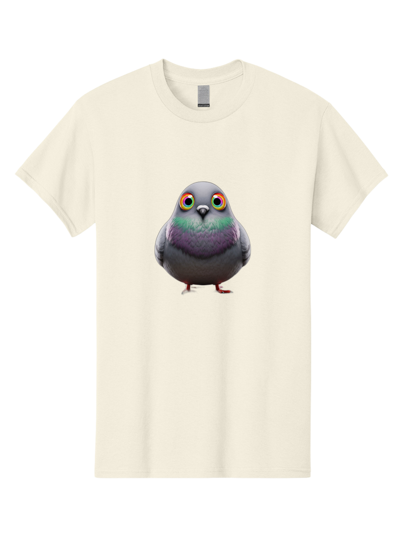 Pigeon-With-Rainbow-Eyes Men'S Graphic Tee, 100% Cotton, Comfortable Casual Summer Wear, Machine Washable, Vintage Camera, Old Camera, Antique Camera, Black Camera, Classic Photography, Photography Equipment, Nostalgic Device, Film Camera, Baj646