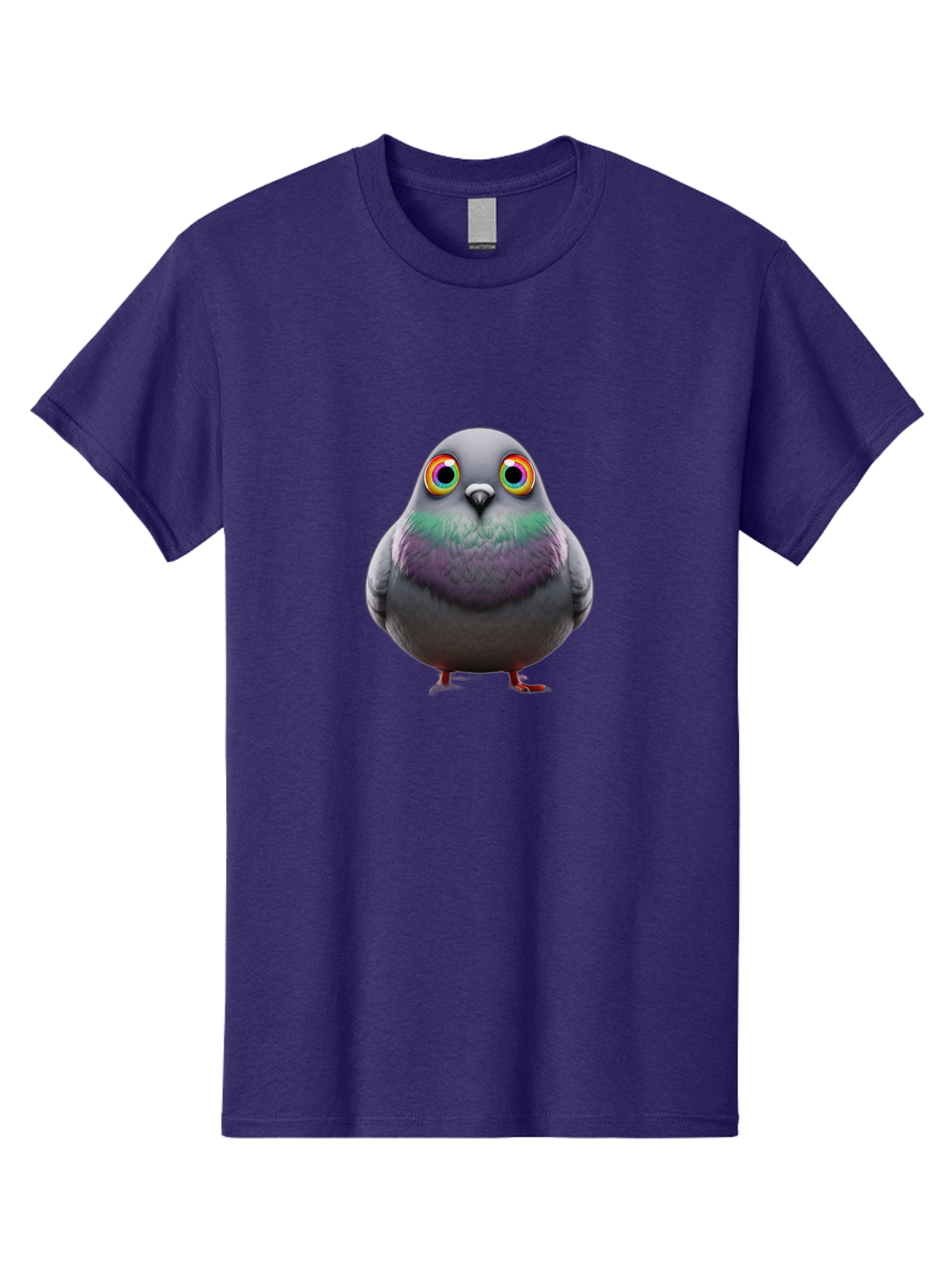 Pigeon-With-Rainbow-Eyes Men'S Graphic Tee, 100% Cotton, Comfortable Casual Summer Wear, Machine Washable, Vintage Camera, Old Camera, Antique Camera, Black Camera, Classic Photography, Photography Equipment, Nostalgic Device, Film Camera, Baj646