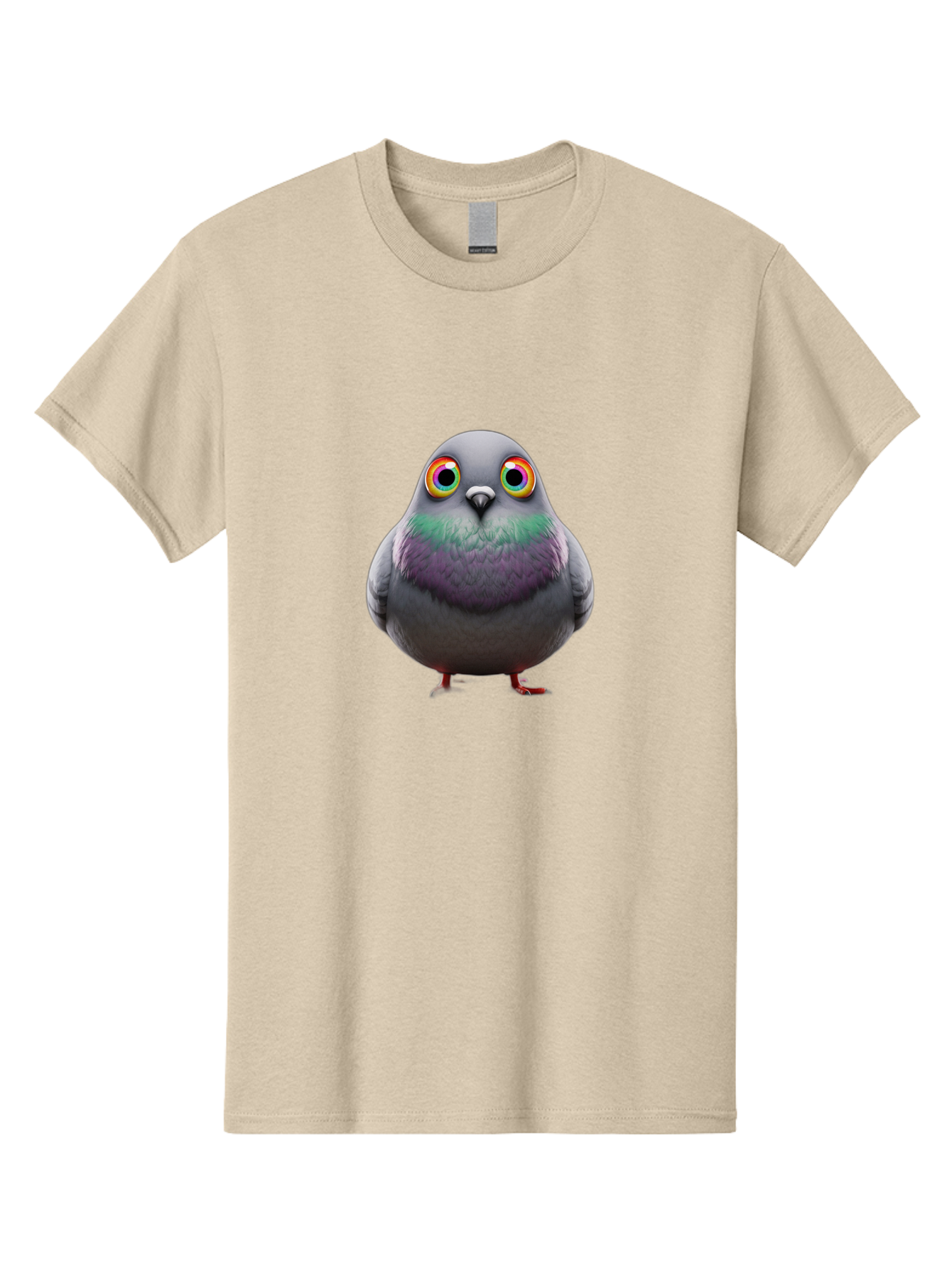 Pigeon-With-Rainbow-Eyes Men'S Graphic Tee, 100% Cotton, Comfortable Casual Summer Wear, Machine Washable, Vintage Camera, Old Camera, Antique Camera, Black Camera, Classic Photography, Photography Equipment, Nostalgic Device, Film Camera, Baj646
