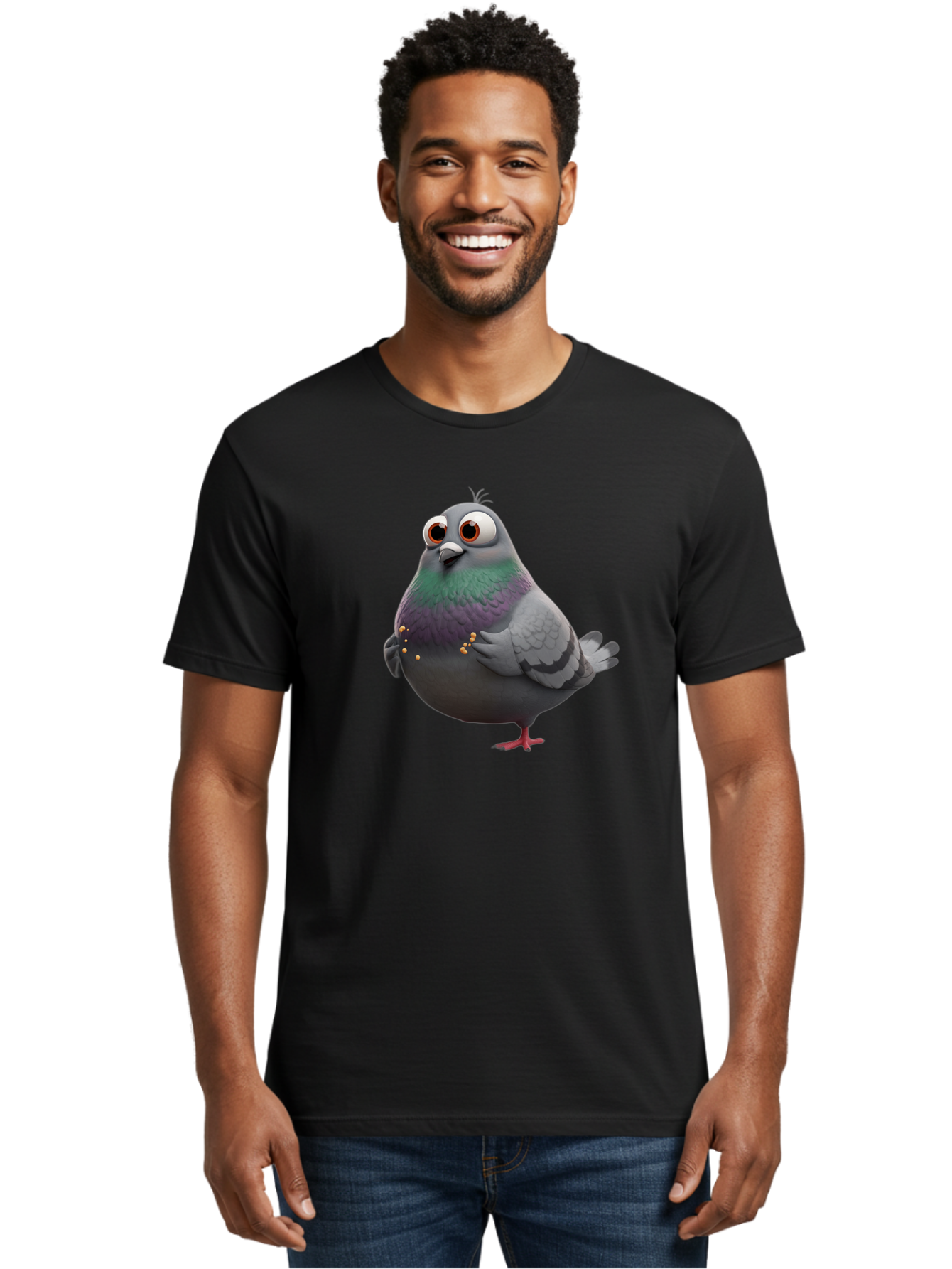 Pigeon Men'S Graphic Tee, 100% Cotton, Comfortable Casual Summer Wear, Machine Washable, Vintage Camera, Old Camera, Antique Camera, Black Camera, Classic Photography, Photography Equipment, Nostalgic Device, Film Camera, Camera Art Baj647