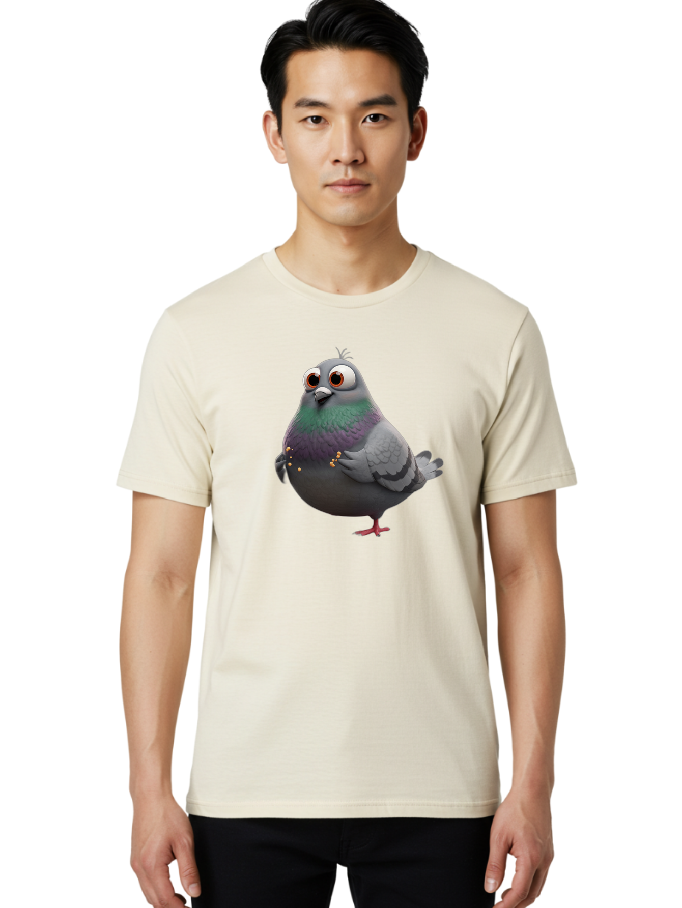 Pigeon Men'S Graphic Tee, 100% Cotton, Comfortable Casual Summer Wear, Machine Washable, Vintage Camera, Old Camera, Antique Camera, Black Camera, Classic Photography, Photography Equipment, Nostalgic Device, Film Camera, Camera Art Baj647
