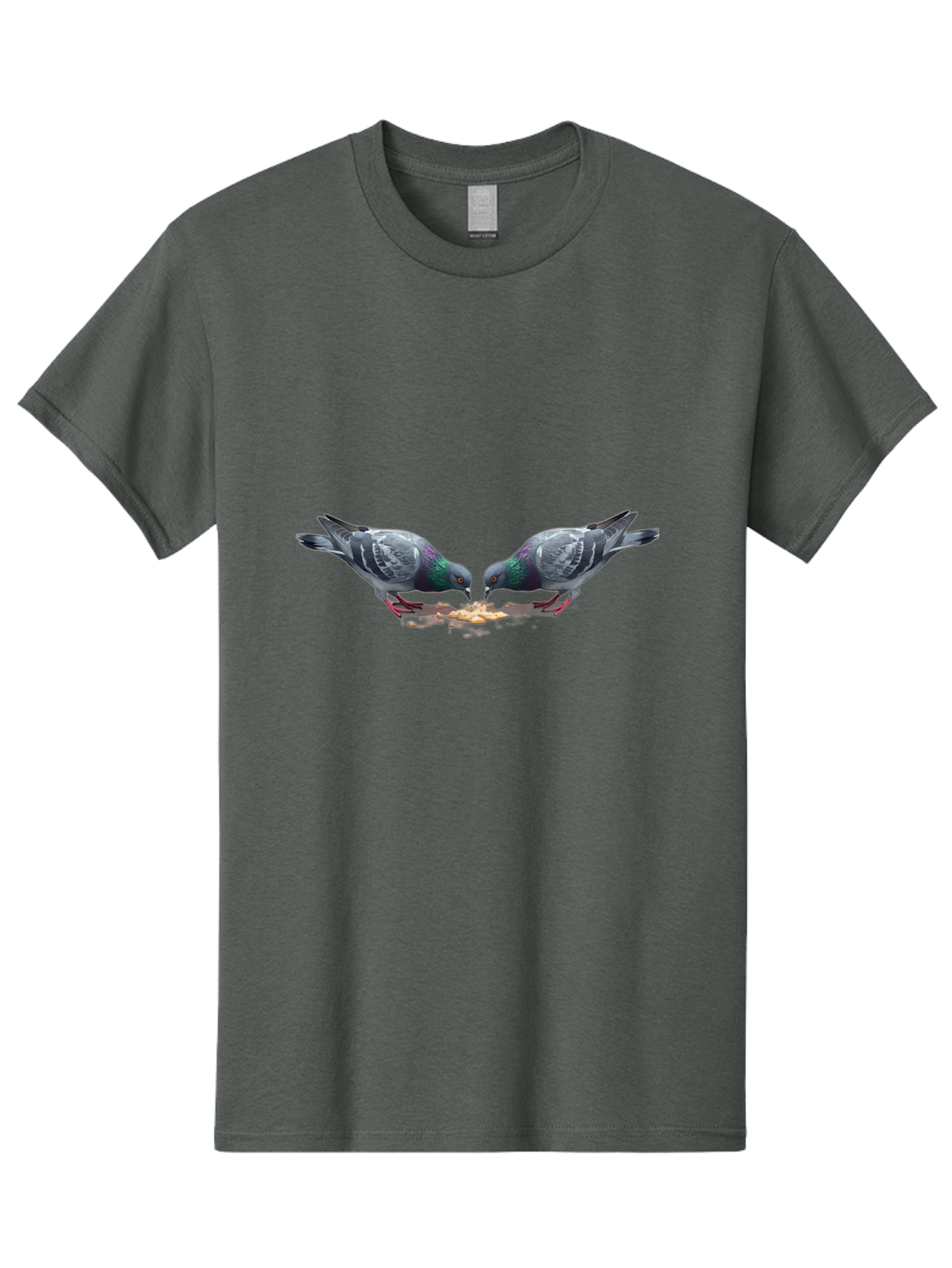 Pigeons-Eating-1 Men'S Graphic Tee, 100% Cotton, Comfortable Casual Summer Wear, Machine Washable, Vintage Camera, Old Camera, Antique Camera, Black Camera, Classic Photography, Photography Equipment, Nostalgic Device, Film Camera, Camera Art Baj648
