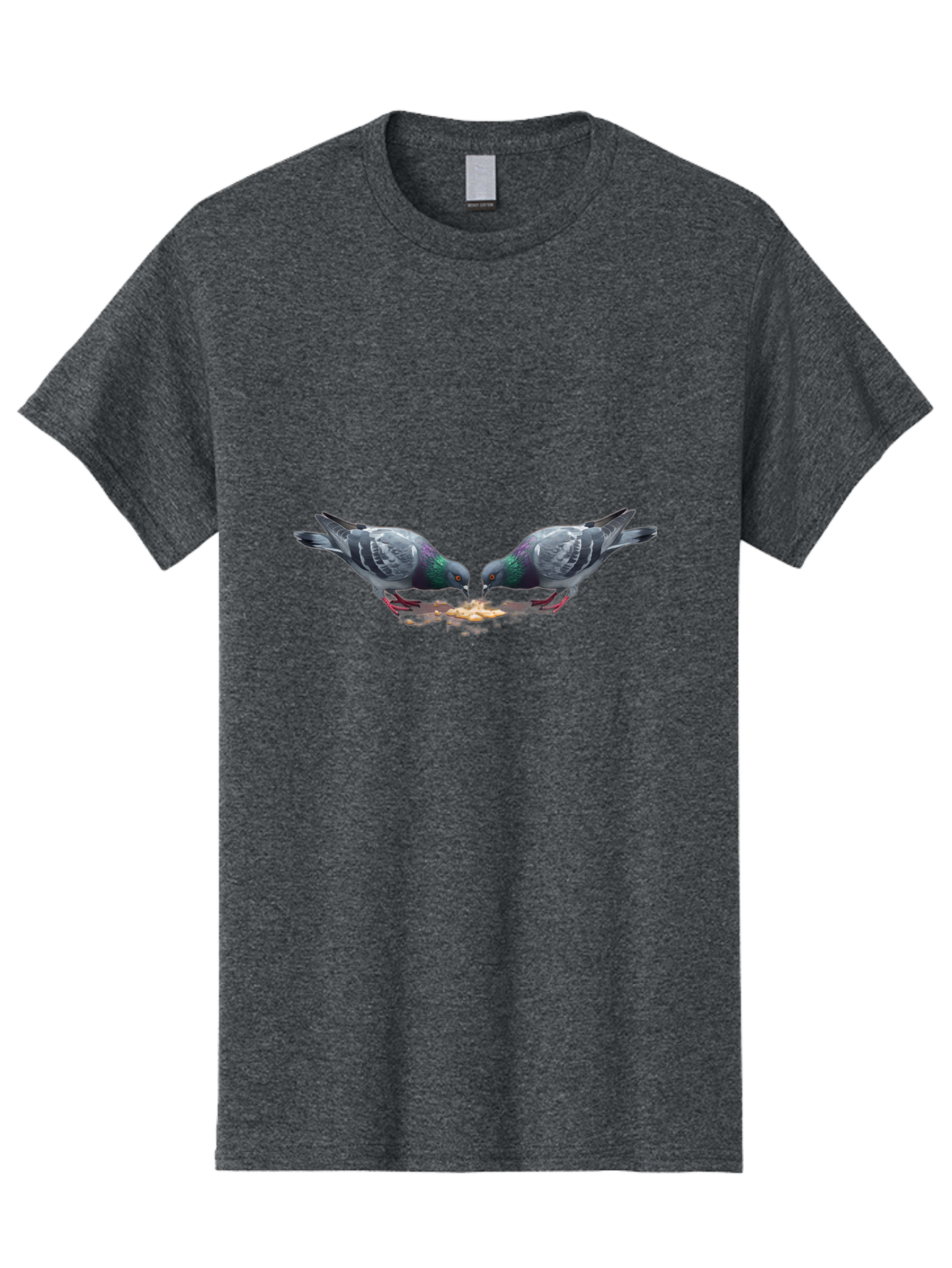 Pigeons-Eating-1 Men'S Graphic Tee, 100% Cotton, Comfortable Casual Summer Wear, Machine Washable, Vintage Camera, Old Camera, Antique Camera, Black Camera, Classic Photography, Photography Equipment, Nostalgic Device, Film Camera, Camera Art Baj648