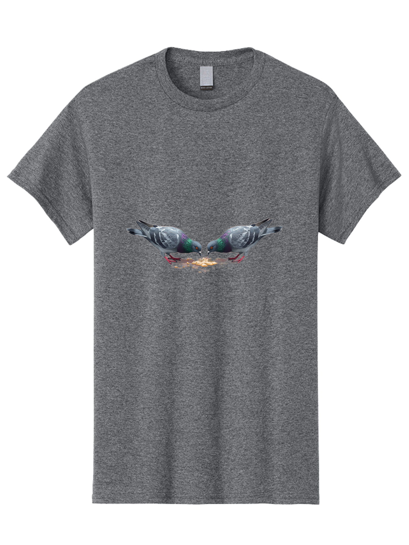 Pigeons-Eating-1 Men'S Graphic Tee, 100% Cotton, Comfortable Casual Summer Wear, Machine Washable, Vintage Camera, Old Camera, Antique Camera, Black Camera, Classic Photography, Photography Equipment, Nostalgic Device, Film Camera, Camera Art Baj648