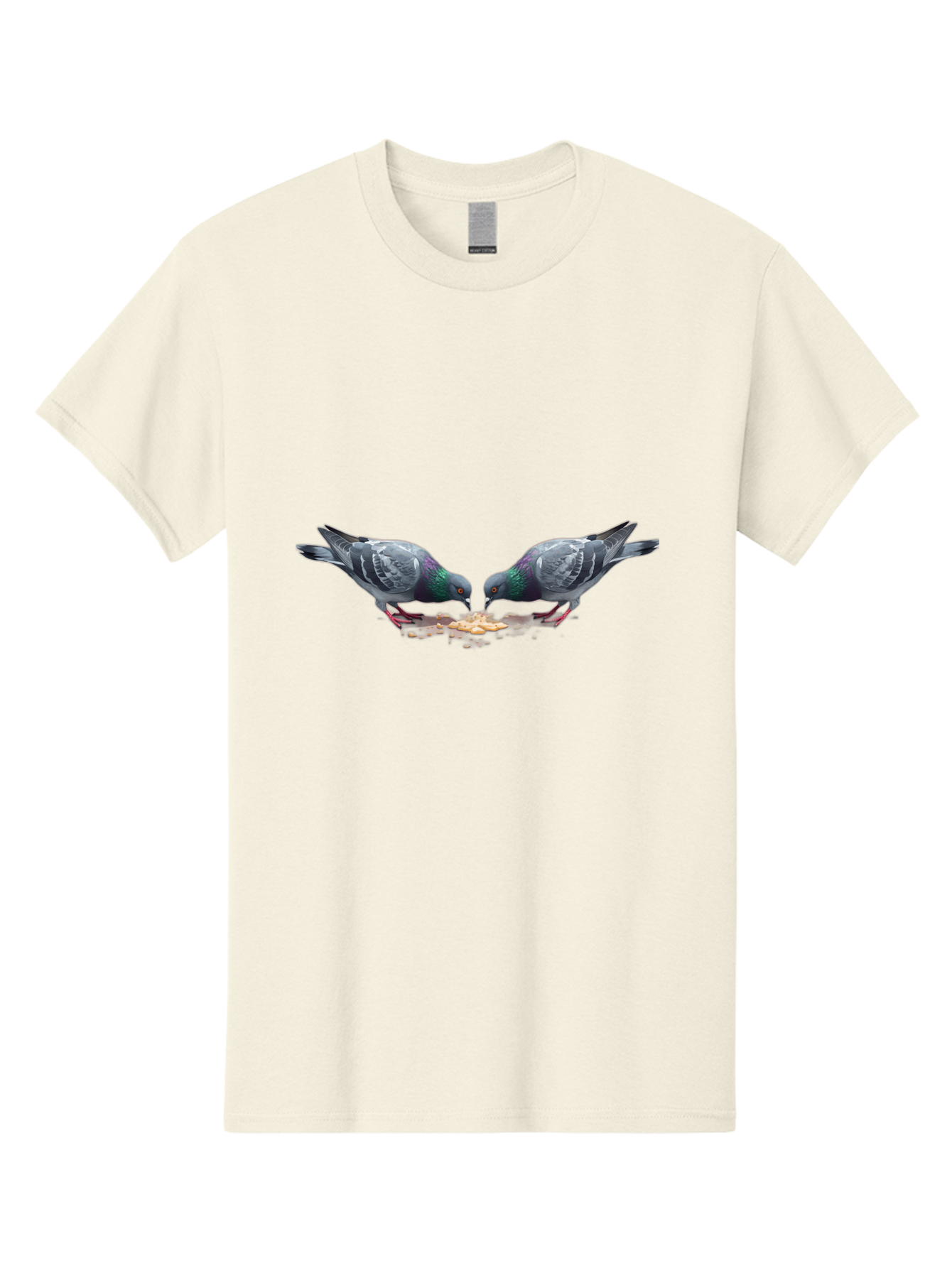 Pigeons-Eating-1 Men'S Graphic Tee, 100% Cotton, Comfortable Casual Summer Wear, Machine Washable, Vintage Camera, Old Camera, Antique Camera, Black Camera, Classic Photography, Photography Equipment, Nostalgic Device, Film Camera, Camera Art Baj648