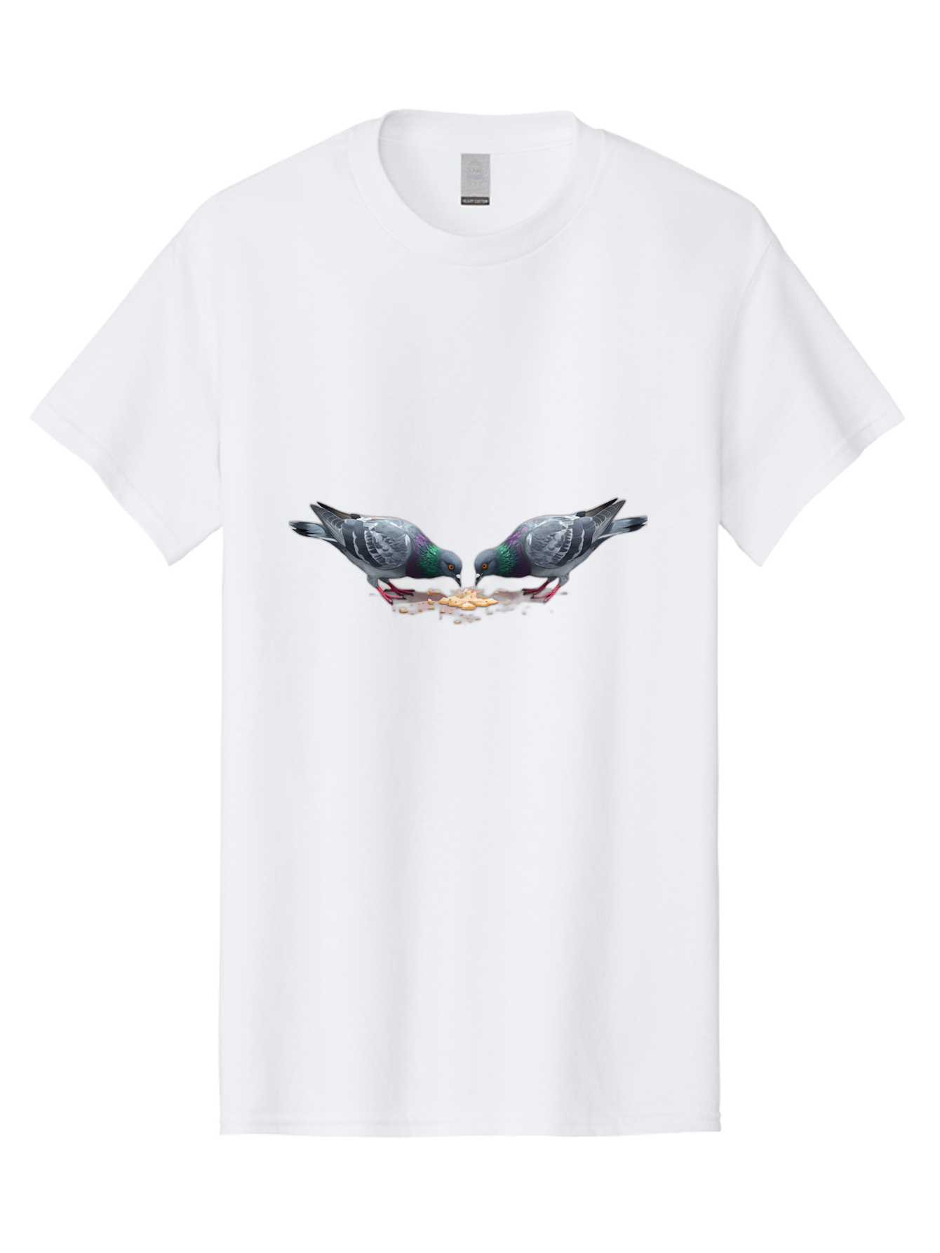 Pigeons-Eating-1 Men'S Graphic Tee, 100% Cotton, Comfortable Casual Summer Wear, Machine Washable, Vintage Camera, Old Camera, Antique Camera, Black Camera, Classic Photography, Photography Equipment, Nostalgic Device, Film Camera, Camera Art Baj648