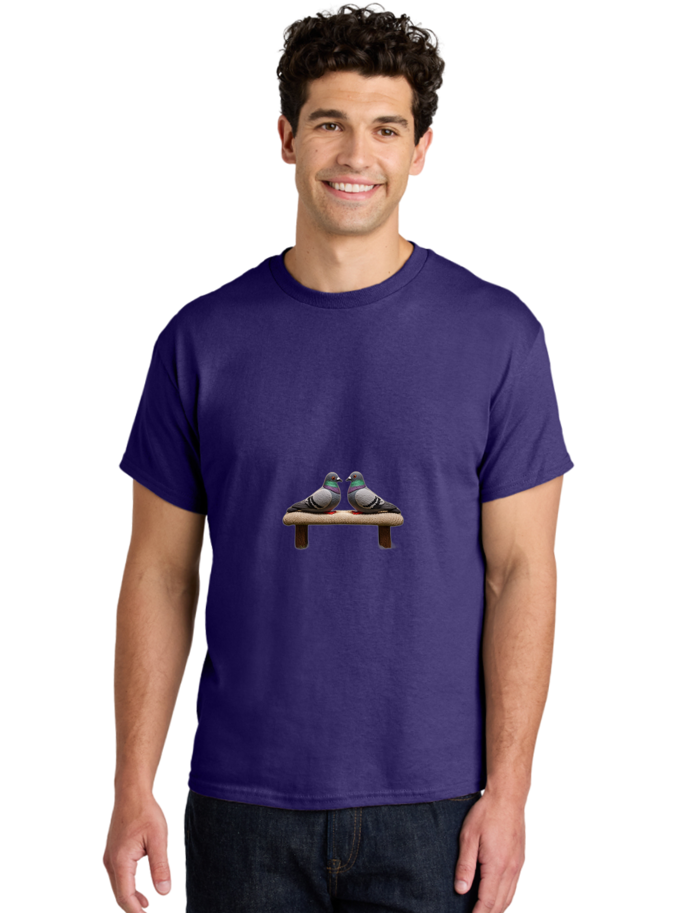 Pigeons-On-Bench Men'S Graphic Tee, 100% Cotton, Comfortable Casual Summer Wear, Machine Washable, Vintage Camera, Old Camera, Antique Camera, Black Camera, Classic Photography, Photography Equipment, Nostalgic Device, Film Camera, Camera Art Baj650