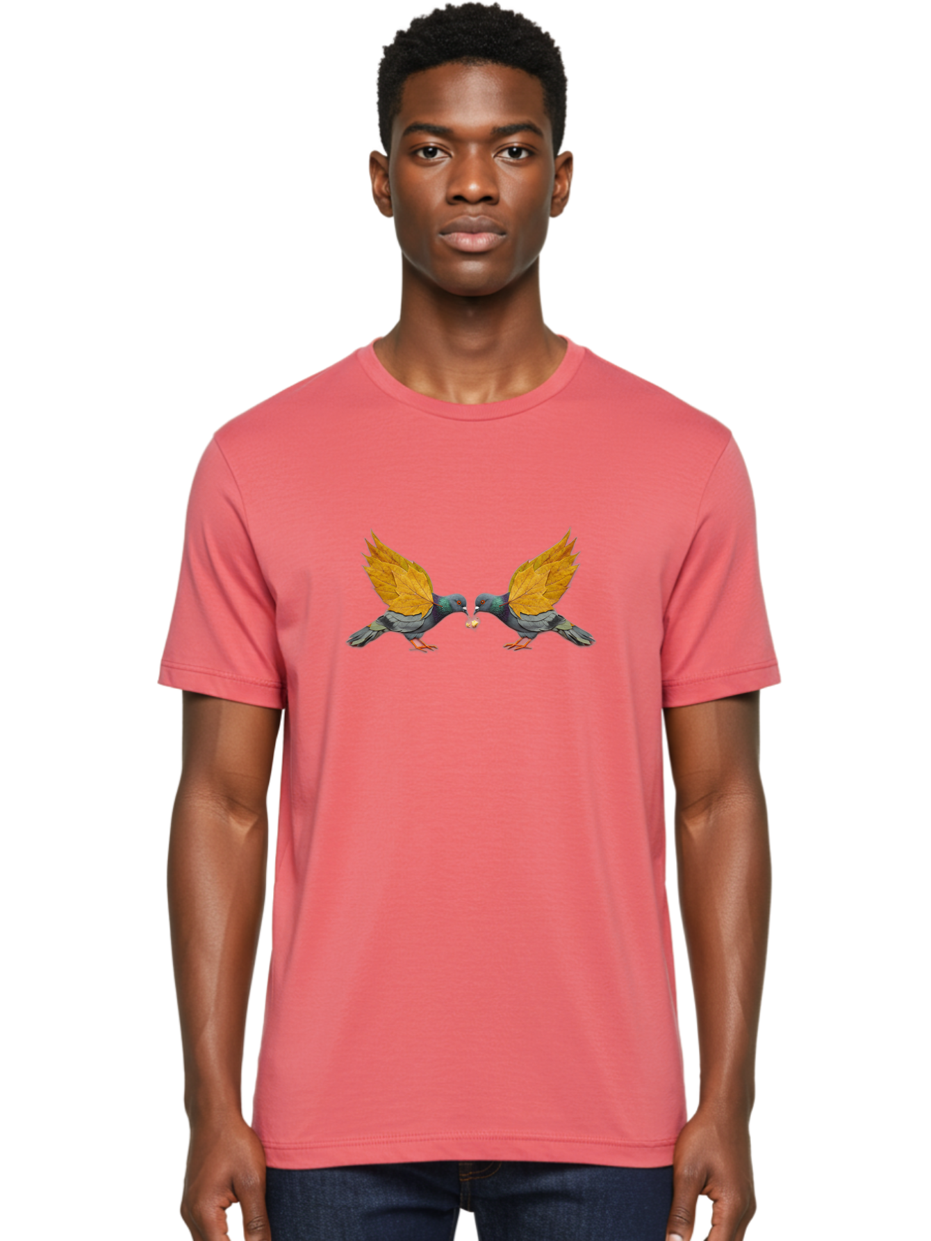 Pigeons-Sharing-Nut Men'S Graphic Tee, 100% Cotton, Comfortable Casual Summer Wear, Machine Washable, Vintage Camera, Old Camera, Antique Camera, Black Camera, Classic Photography, Photography Equipment, Nostalgic Device, Film Camera, Baj651
