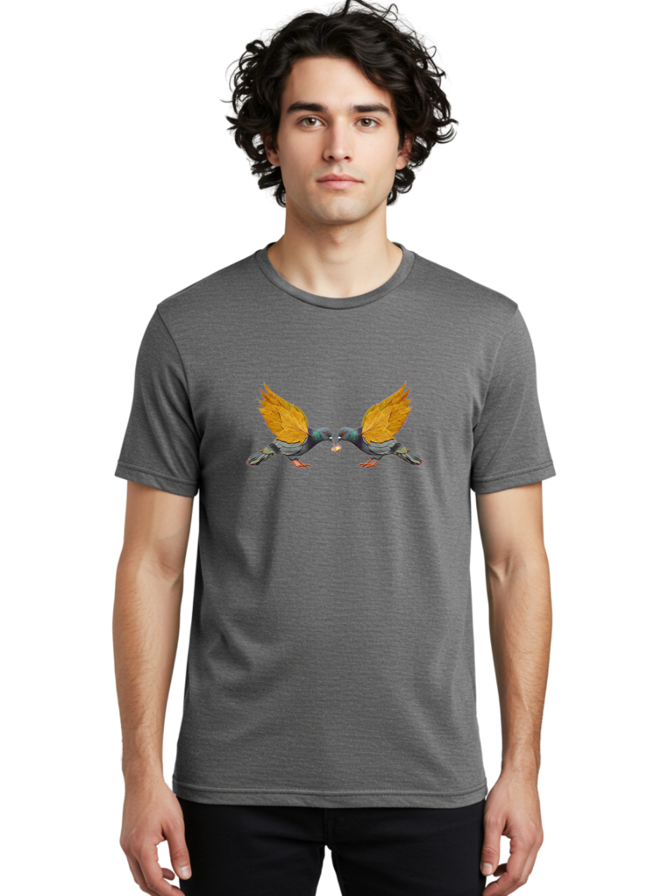 Pigeons-Sharing-Nut Men'S Graphic Tee, 100% Cotton, Comfortable Casual Summer Wear, Machine Washable, Vintage Camera, Old Camera, Antique Camera, Black Camera, Classic Photography, Photography Equipment, Nostalgic Device, Film Camera, Baj651
