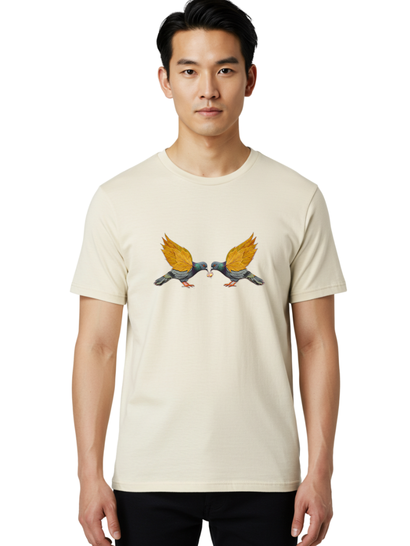 Pigeons-Sharing-Nut Men'S Graphic Tee, 100% Cotton, Comfortable Casual Summer Wear, Machine Washable, Vintage Camera, Old Camera, Antique Camera, Black Camera, Classic Photography, Photography Equipment, Nostalgic Device, Film Camera, Baj651