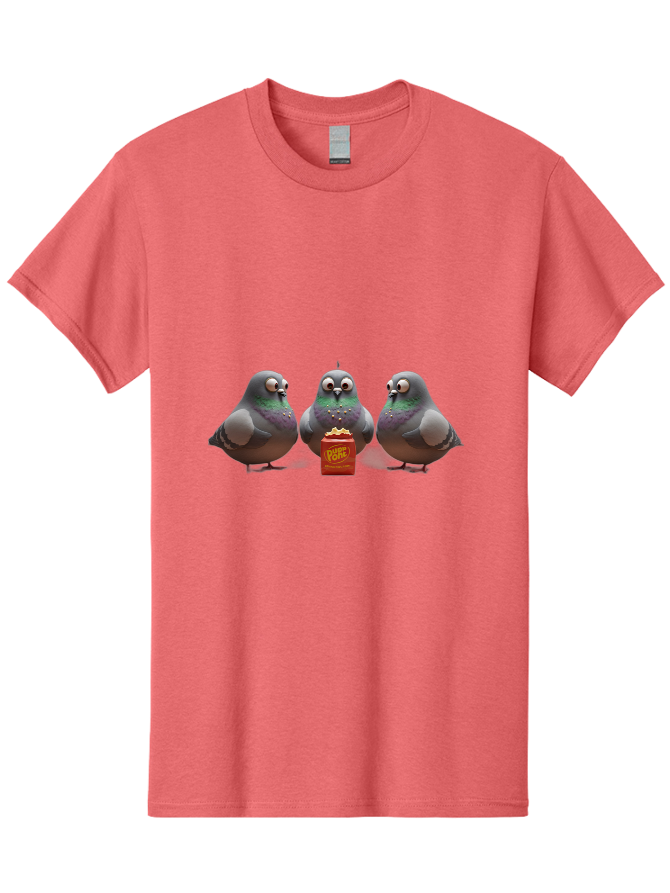 Pigeons-Sharing-Popcorn Men'S Graphic Tee, 100% Cotton, Comfortable Casual Summer Wear, Machine Washable, Vintage Camera, Old Camera, Antique Camera, Black Camera, Classic Photography, Photography Equipment, Nostalgic Device, Film Camera, Baj652