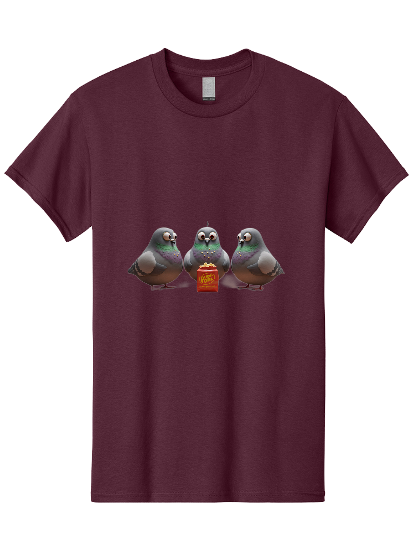 Pigeons-Sharing-Popcorn Men'S Graphic Tee, 100% Cotton, Comfortable Casual Summer Wear, Machine Washable, Vintage Camera, Old Camera, Antique Camera, Black Camera, Classic Photography, Photography Equipment, Nostalgic Device, Film Camera, Baj652