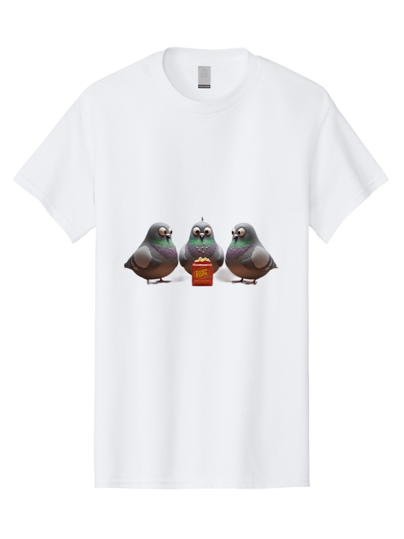 Pigeons-Sharing-Popcorn Men'S Graphic Tee, 100% Cotton, Comfortable Casual Summer Wear, Machine Washable, Vintage Camera, Old Camera, Antique Camera, Black Camera, Classic Photography, Photography Equipment, Nostalgic Device, Film Camera, Baj652