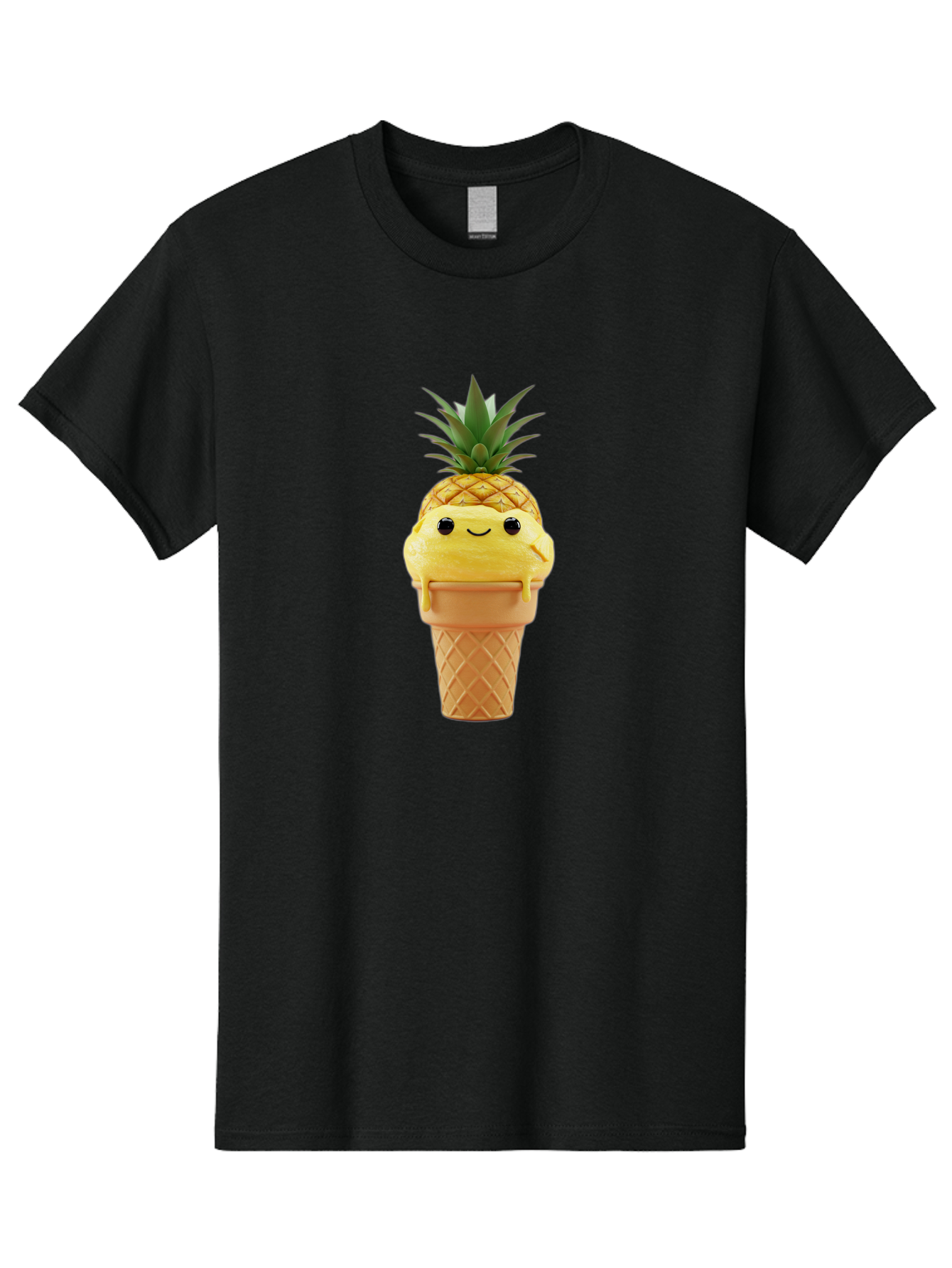 Pineapple-Ice-Cream Men'S Graphic Tee, 100% Cotton, Comfortable Casual Summer Wear, Machine Washable, Vintage Camera, Old Camera, Antique Camera, Black Camera, Classic Photography, Photography Equipment, Nostalgic Device, Film Camera, Baj655