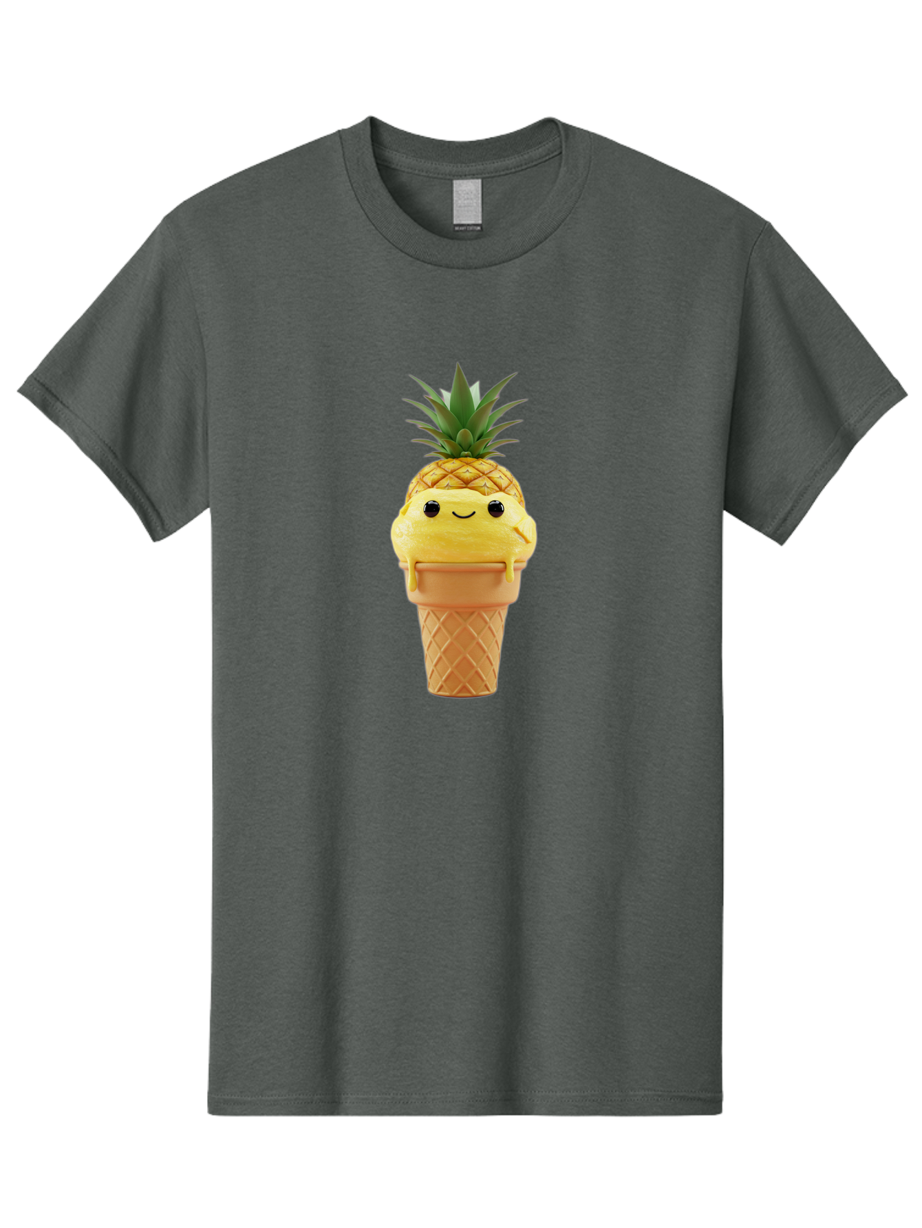 Pineapple-Ice-Cream Men'S Graphic Tee, 100% Cotton, Comfortable Casual Summer Wear, Machine Washable, Vintage Camera, Old Camera, Antique Camera, Black Camera, Classic Photography, Photography Equipment, Nostalgic Device, Film Camera, Baj655
